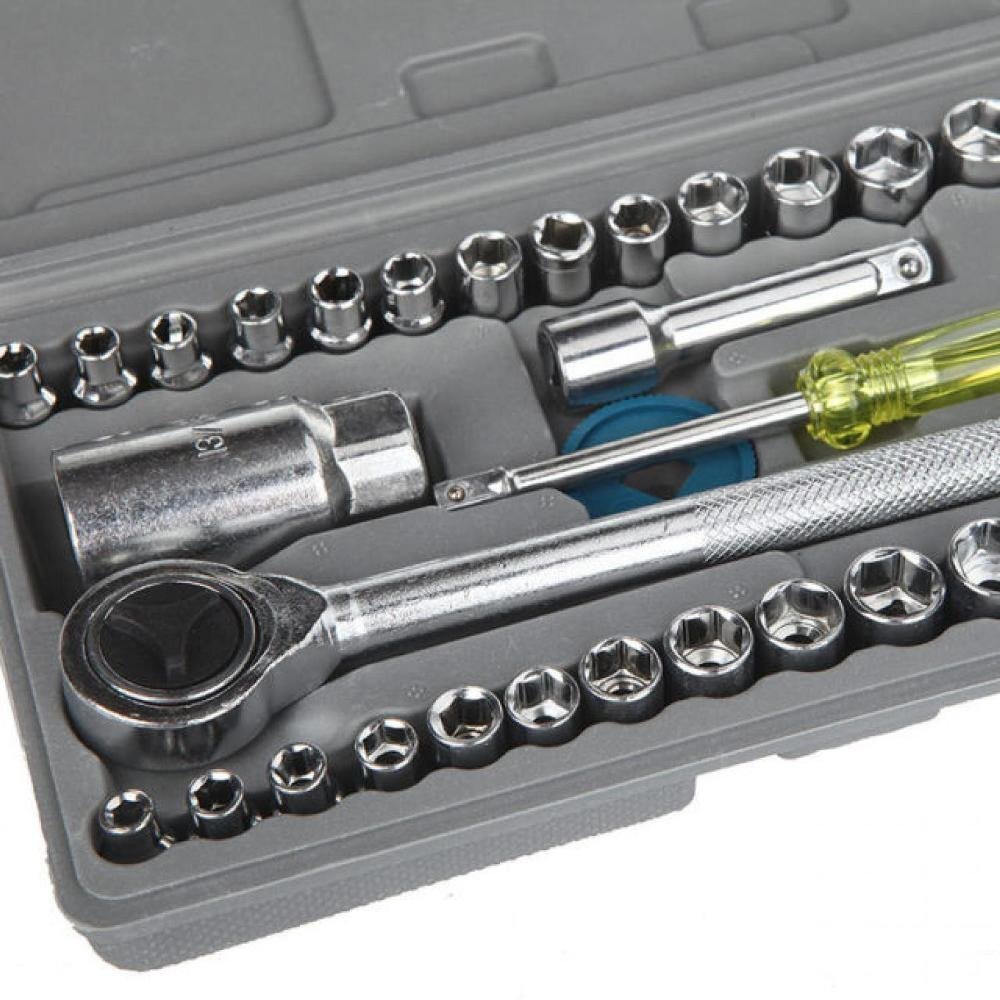 Buy Aiwa 40 Pieces Multi Purpose Combination Socket Wrench Set with 1/4