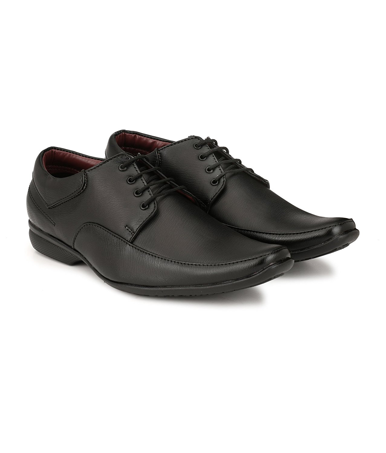 Buy Men's black Synthetic Leather Formal Shoes For Men's + Party Wear ...