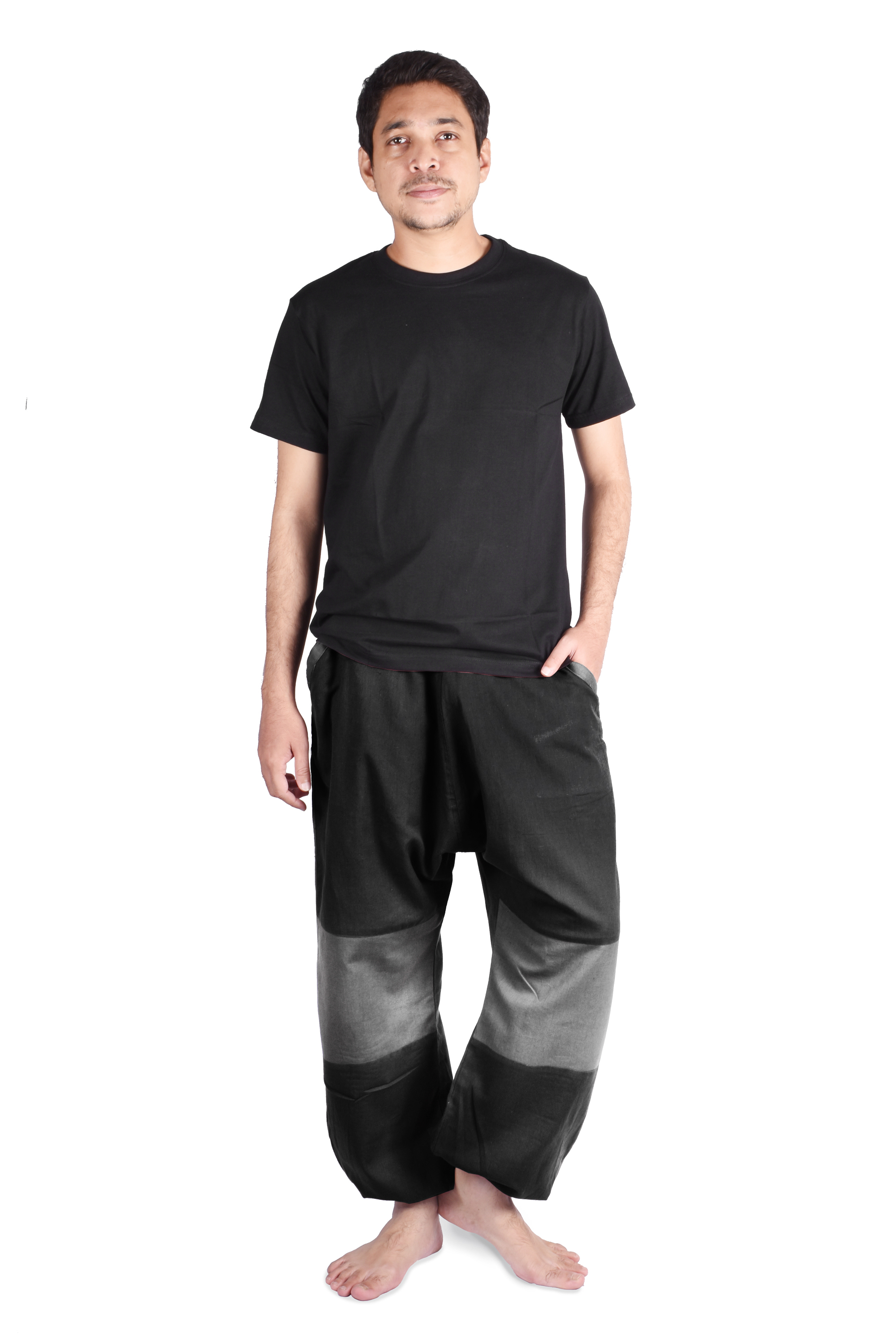 Buy Patch Black Hoppers Men's Harem Style Pants by Bombay Trooper ...