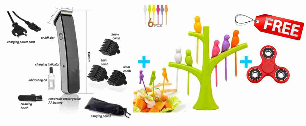 FREE 3 in 1 MENS TRIMMER CORDLESS RECHARGEABLE NS 216 MEN HAIR TRIMMER SHAVING RAZOR MACHINE CLIPPER