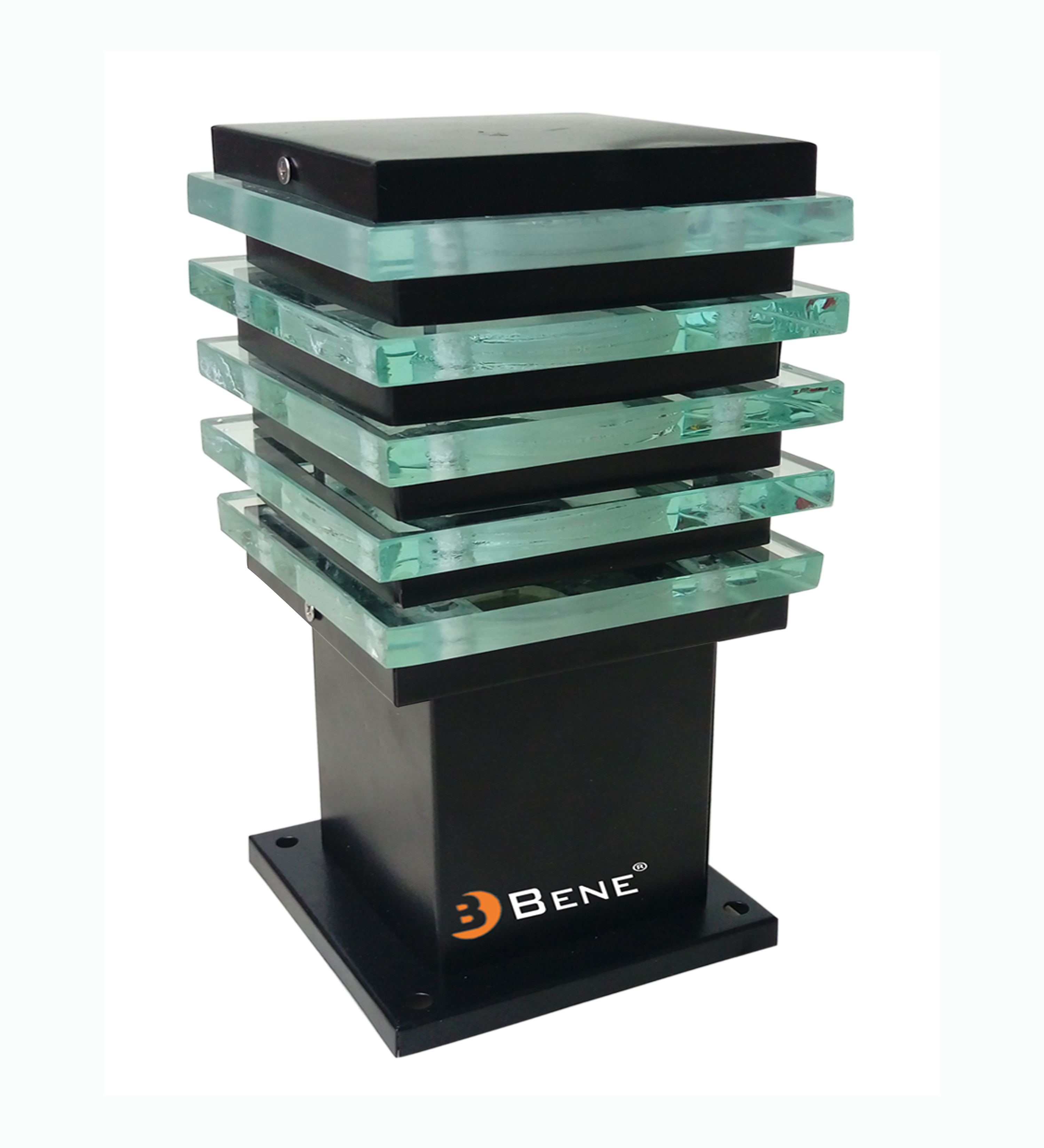 Bene Ice Cube Outdoor Lamp, Black, 16 Cms