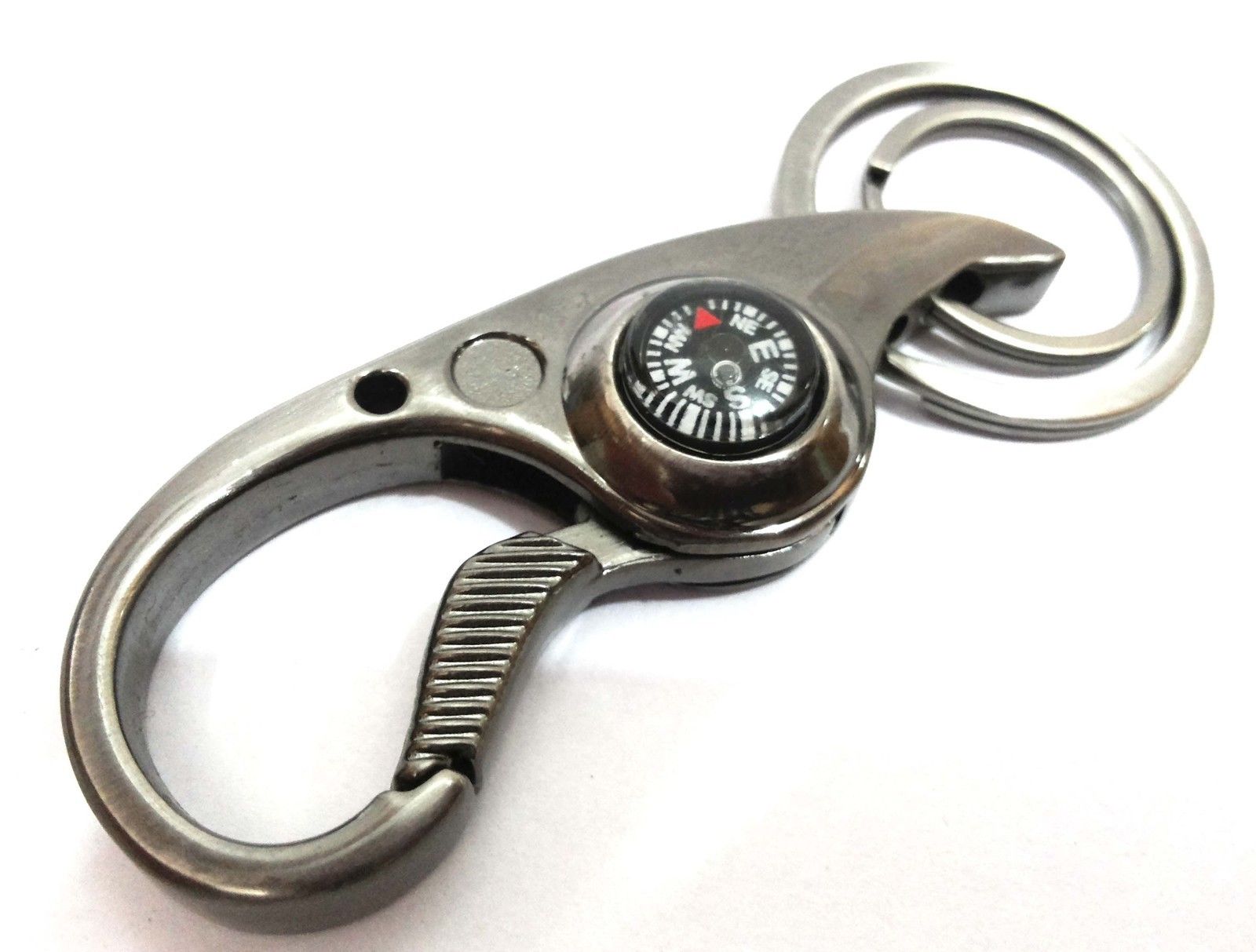Buy Styler Metal Golden Double Key Ring Hook Magnetic Compass Key Chain ...