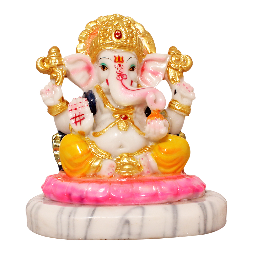 Buy Art N Hub Marble Look Hindu God Shri Ganesh Statue Lord Ganesha 