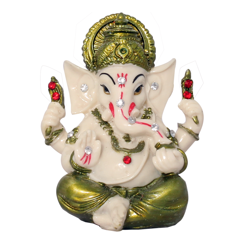 Buy ART N HUB Marble Look Hindu God Shri Ganesh Statue lord Ganesha ...