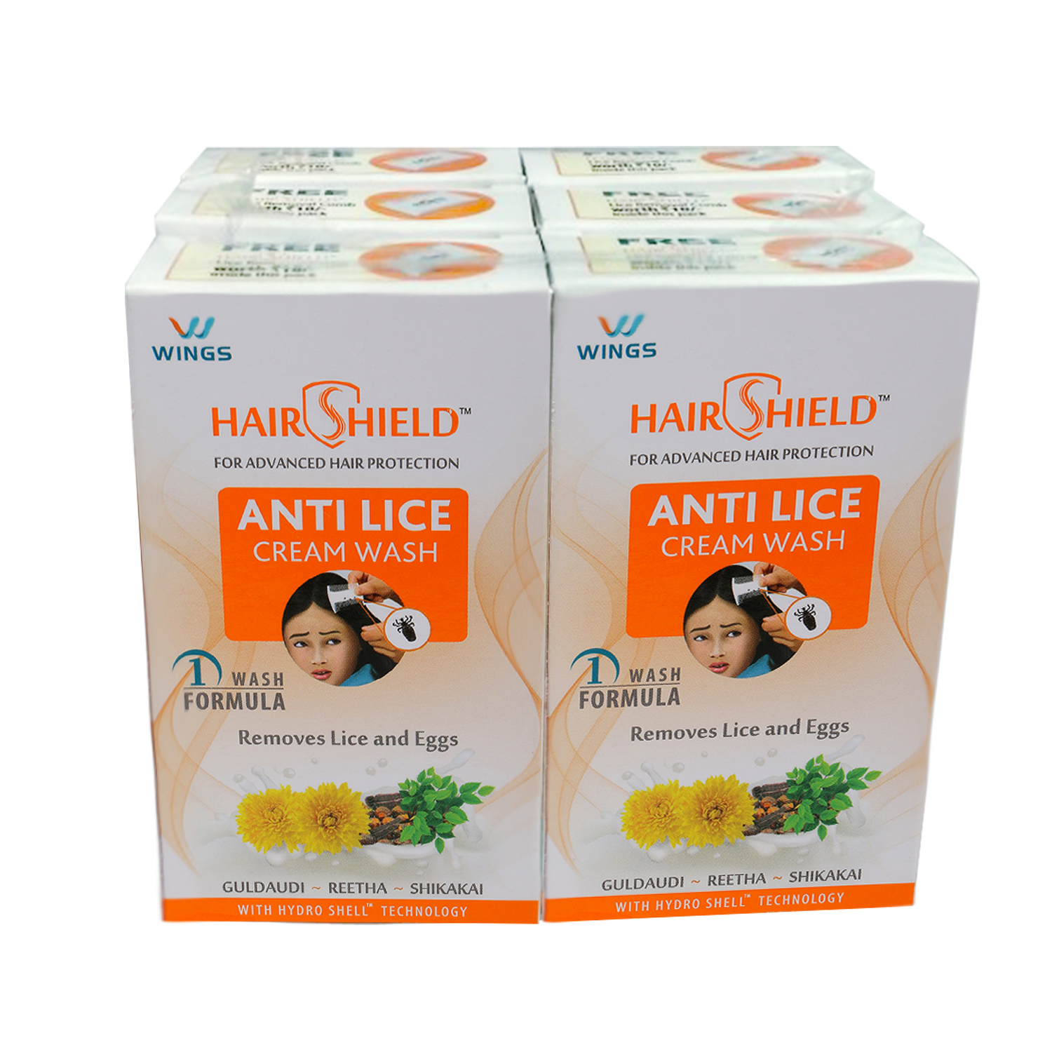 Buy Hairshield Anti Lice Cream Wash 30 ML (Pack of 6) Online ₹294 from ShopClues