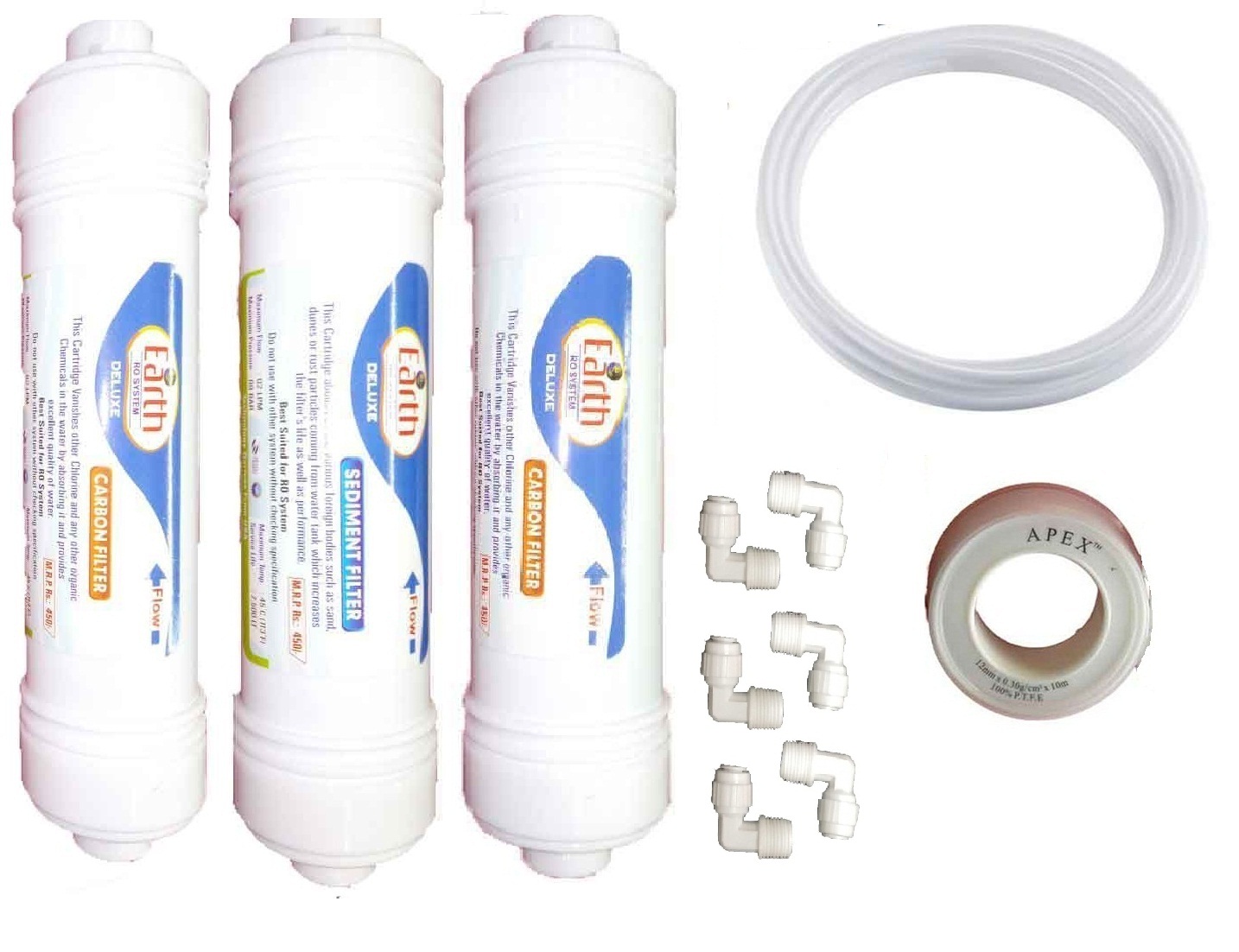 Buy Divine RO systems RO service kit carbon, sendiment and pipe filter ...