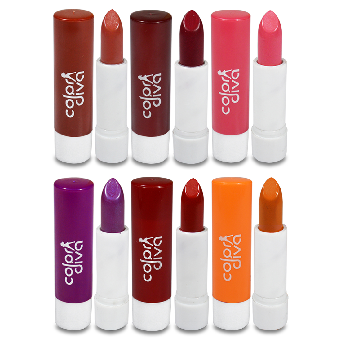 Buy Color Diva Color Addiction Multicolor Lipstick Pack Of 6 Online ...