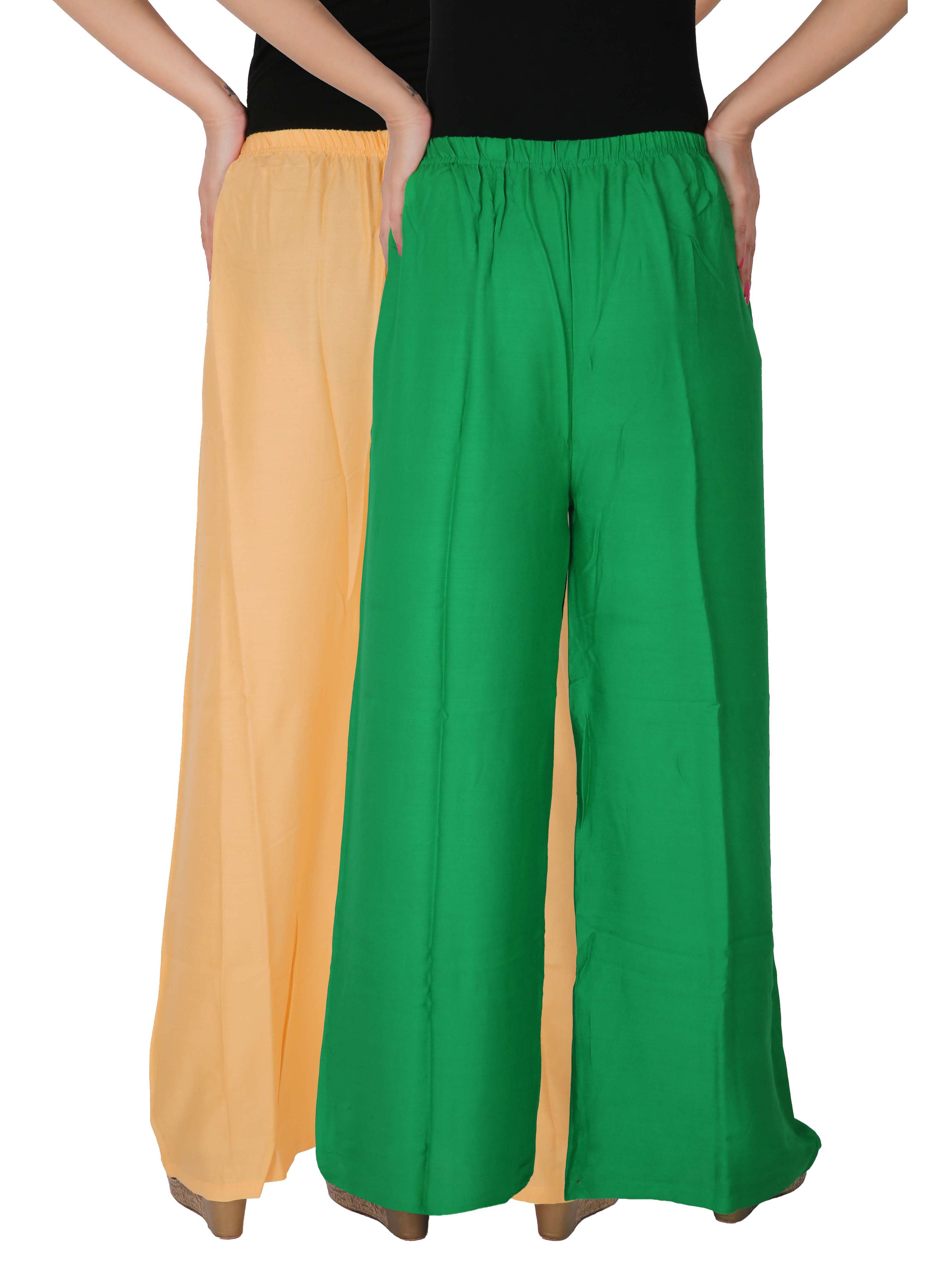 Buy Culture The Dignity Women s Rayon Solid Palazzo Pants Palazzo Trousers Combo Of 2 Cream buy-culture-the-dignity-women-s-rayon-solid-palazzo-pants-palazzo-trousers-combo-of-2-cream