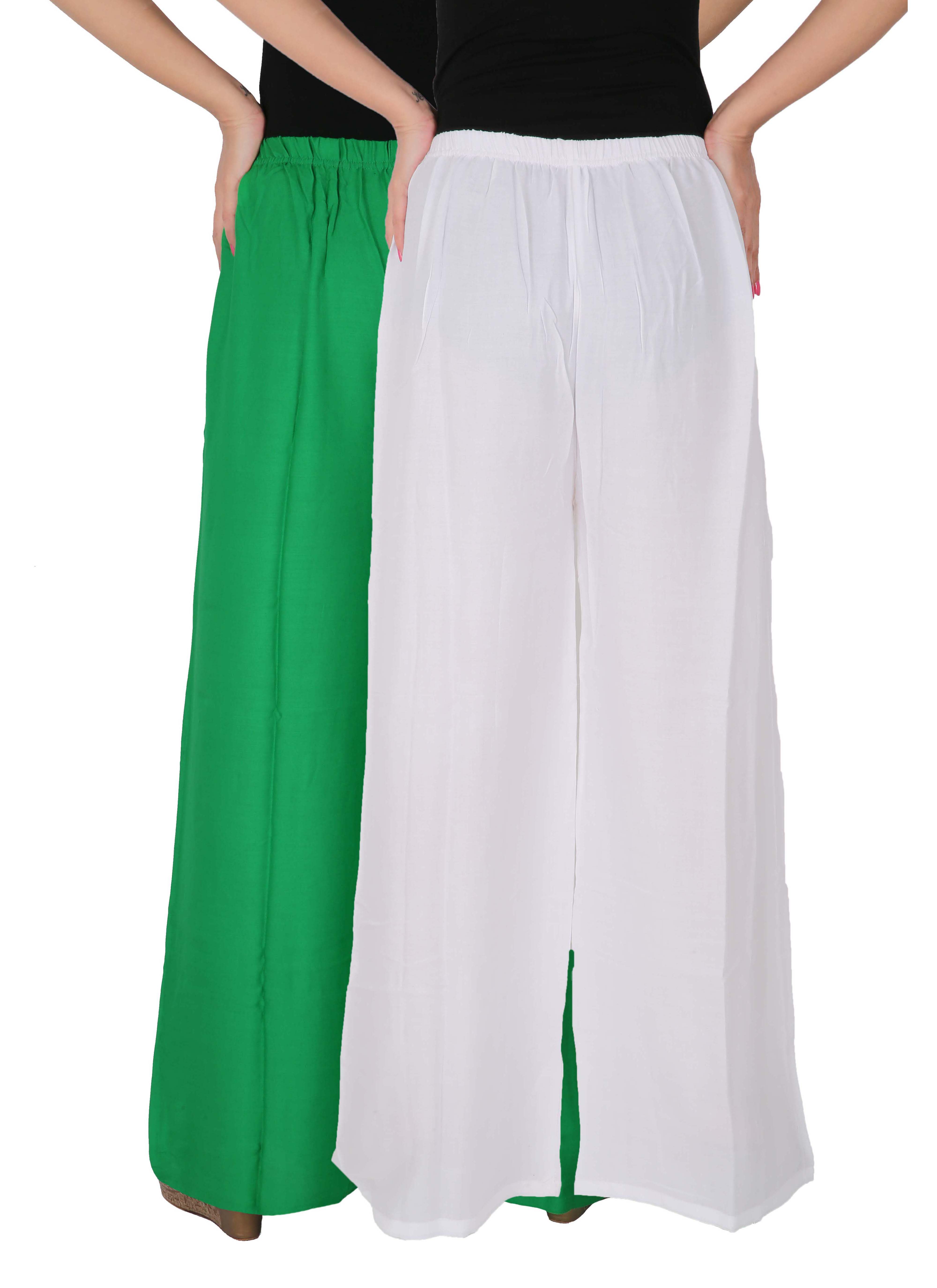 Buy Culture the Dignity Women's Rayon Solid Palazzo Pants Palazzo ...