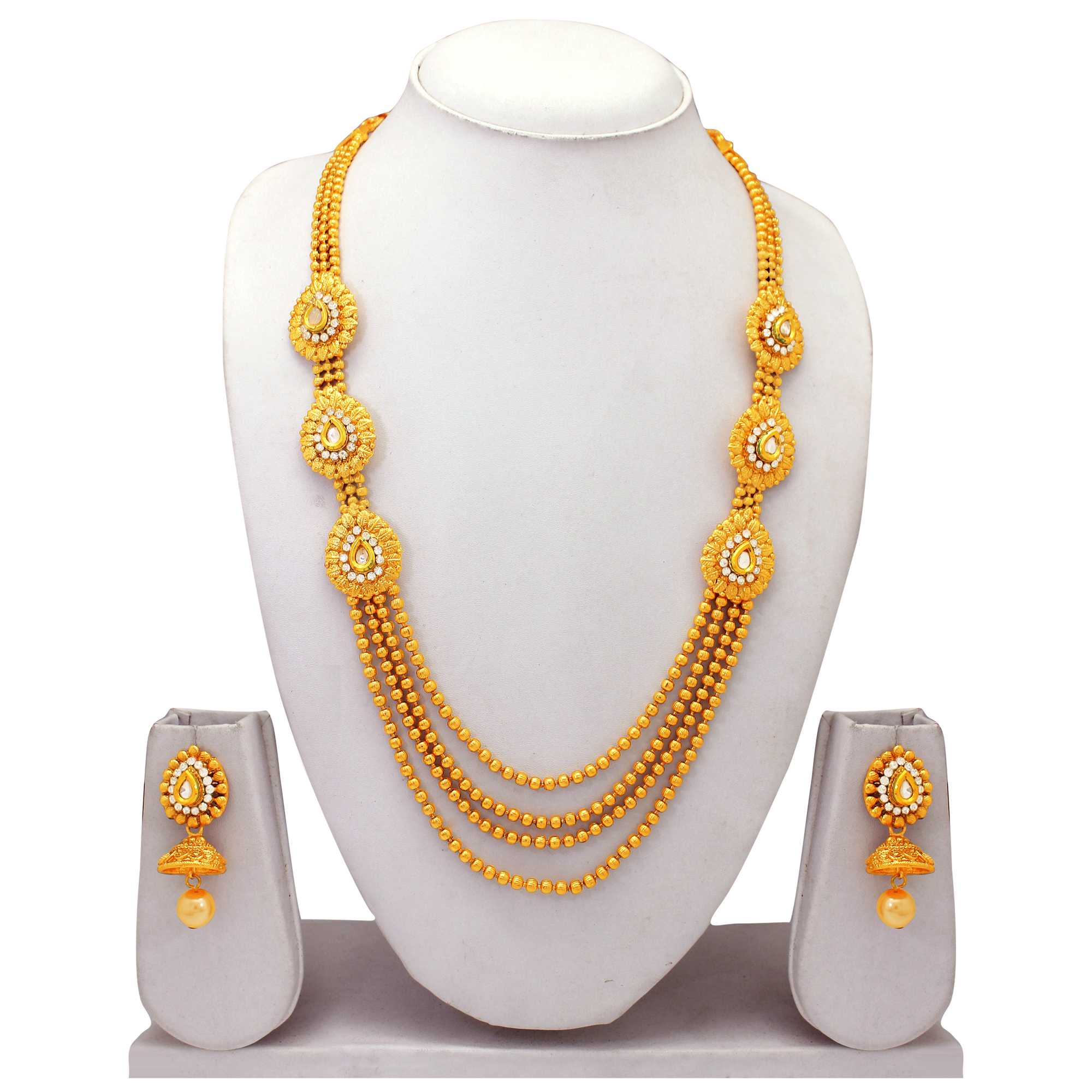 Buy Atasi International Gold Plated Gold Alloy Necklace Set For Women ...