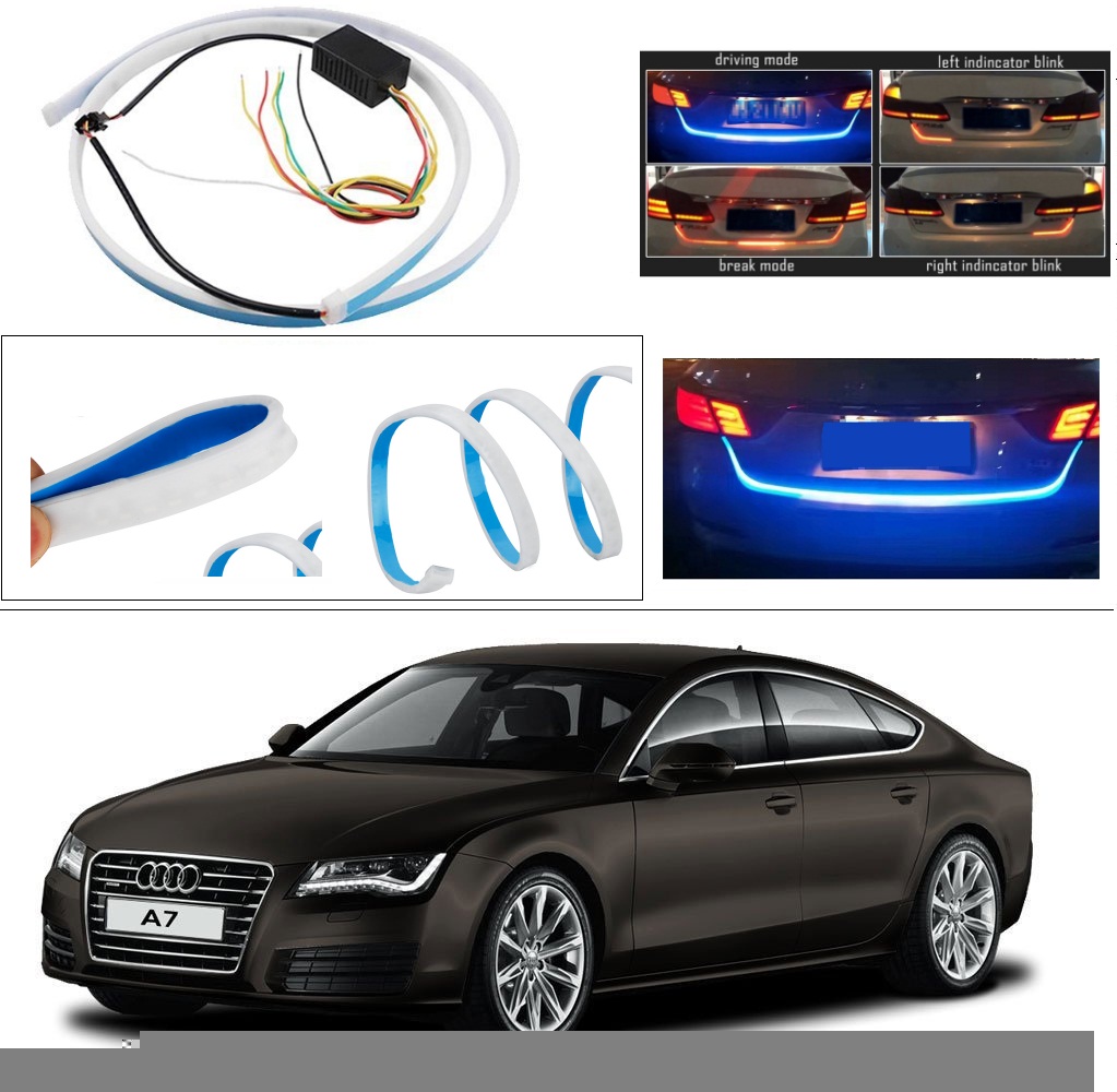 Buy AutoStark Blue Light Car Tail Lamp Strip With Red Backlight And