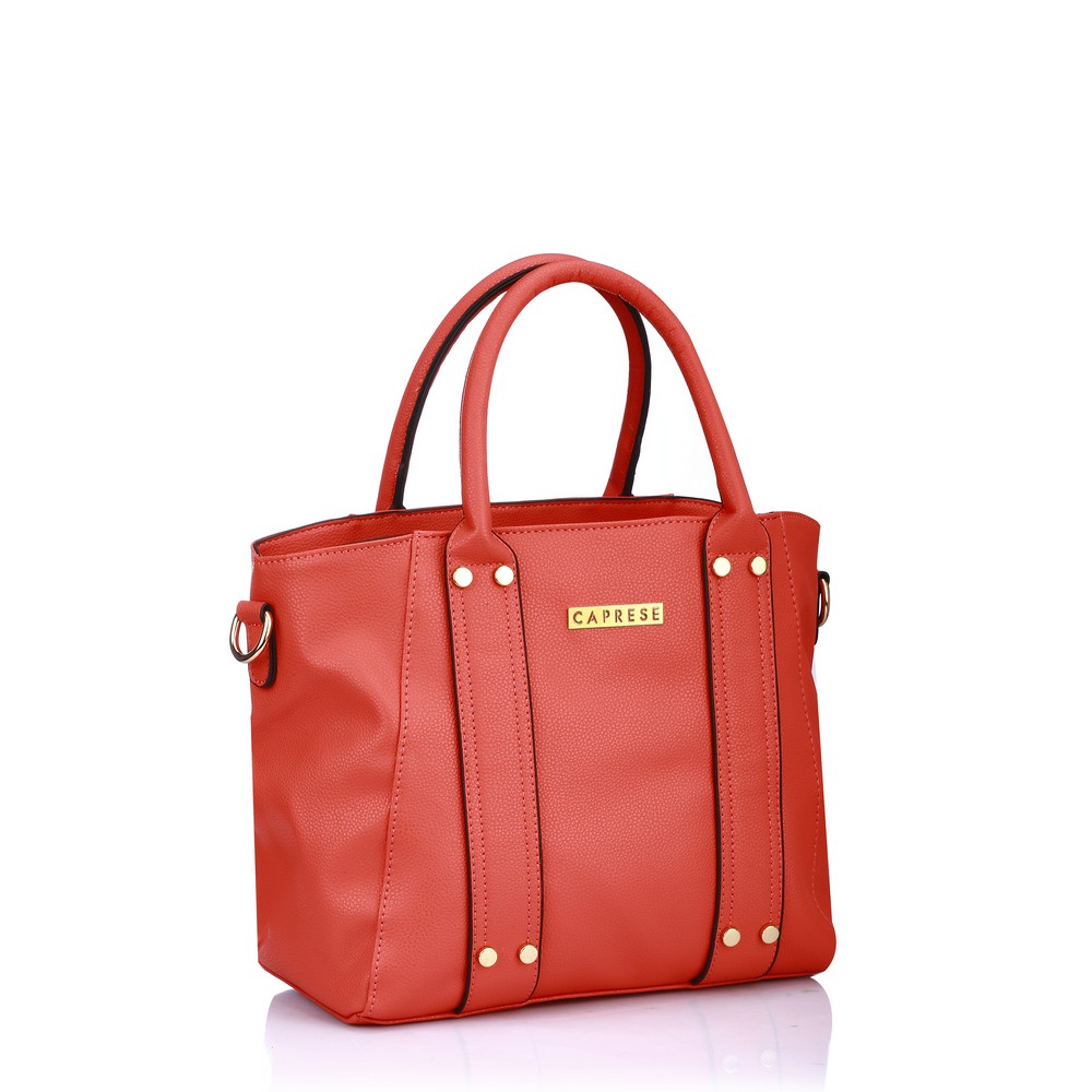Buy Caprese Red Plain Handbag Online @ ₹4999 from ShopClues