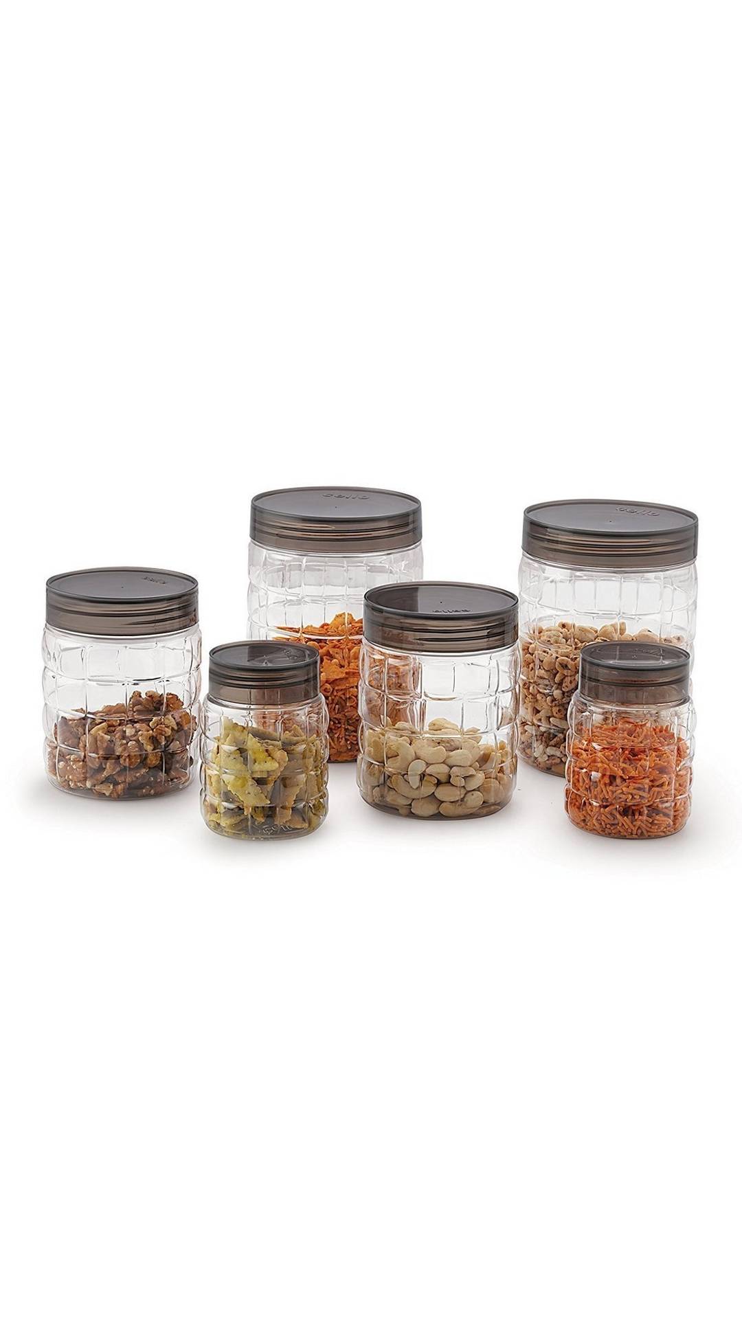 Buy Cello Checkers Air Tight Pet Canister Set Of 18 Pcs Clear Online