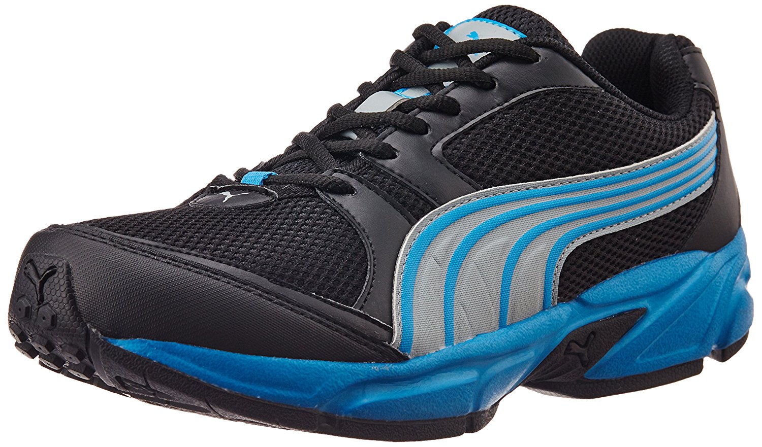 Buy Puma Mens Black Blue Running Shoes Online @ ₹2699 from ShopClues
