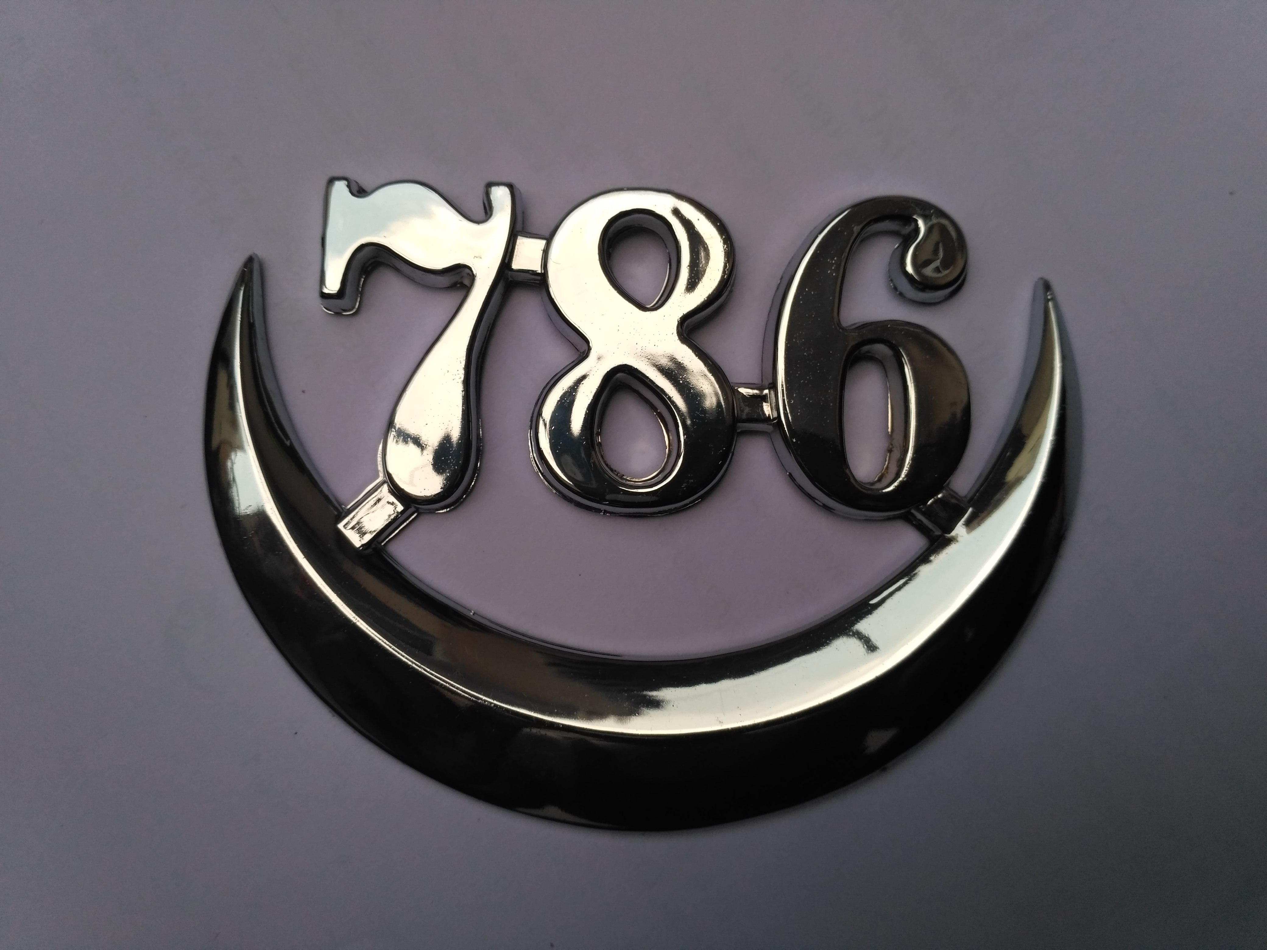 Buy Chrome Motorcycle 786 Logo Decal Stickers all bike and cars Online ...