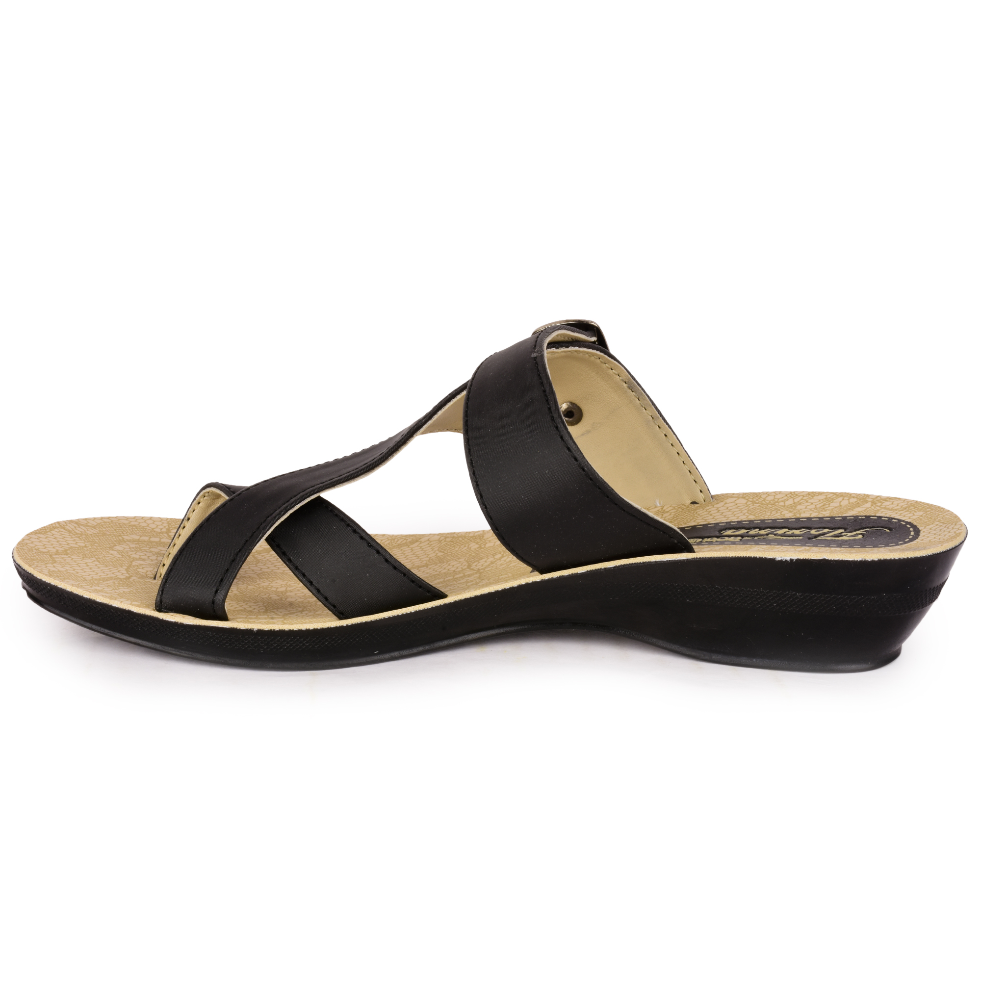 Buy Action shoes Women Slippers PL-4217-BLACK Online @ ₹279 from ShopClues