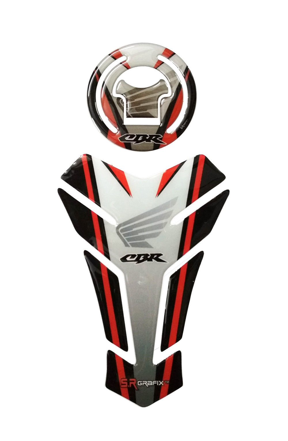 Buy Combo Customize Honda CBR bike Vinyl Tank Pad And Fuel cap Sticker