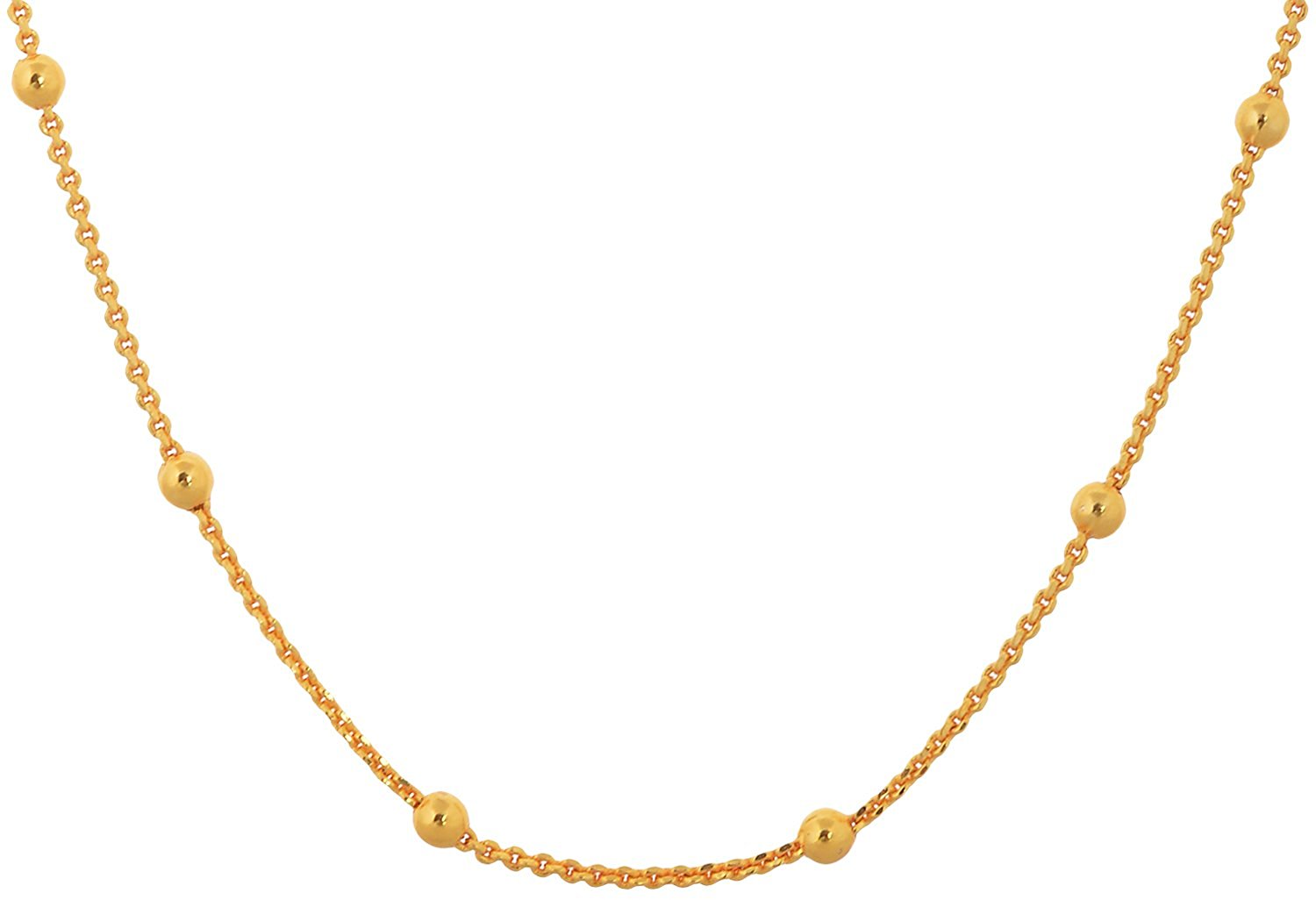 Buy 24 inch Gold Plated Chain for Women by Sparkling Jewellery Online ...
