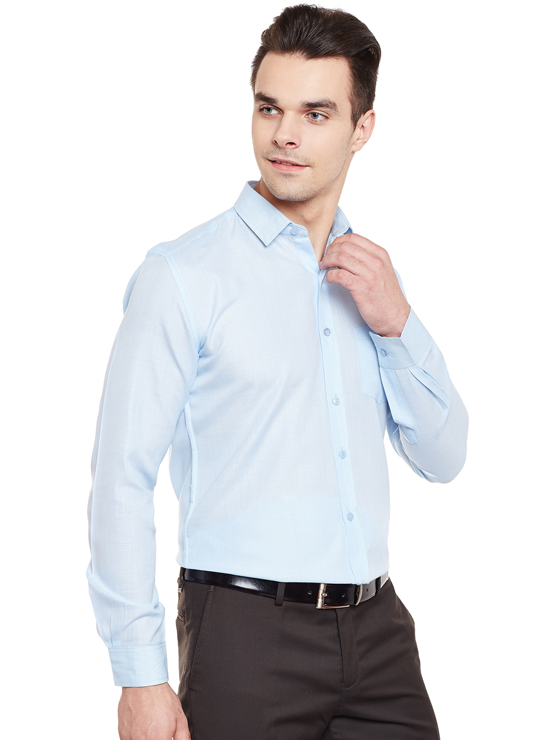 Buy Doora Sky Blue Formal Shirts for Mens Online @ ₹299 from ShopClues