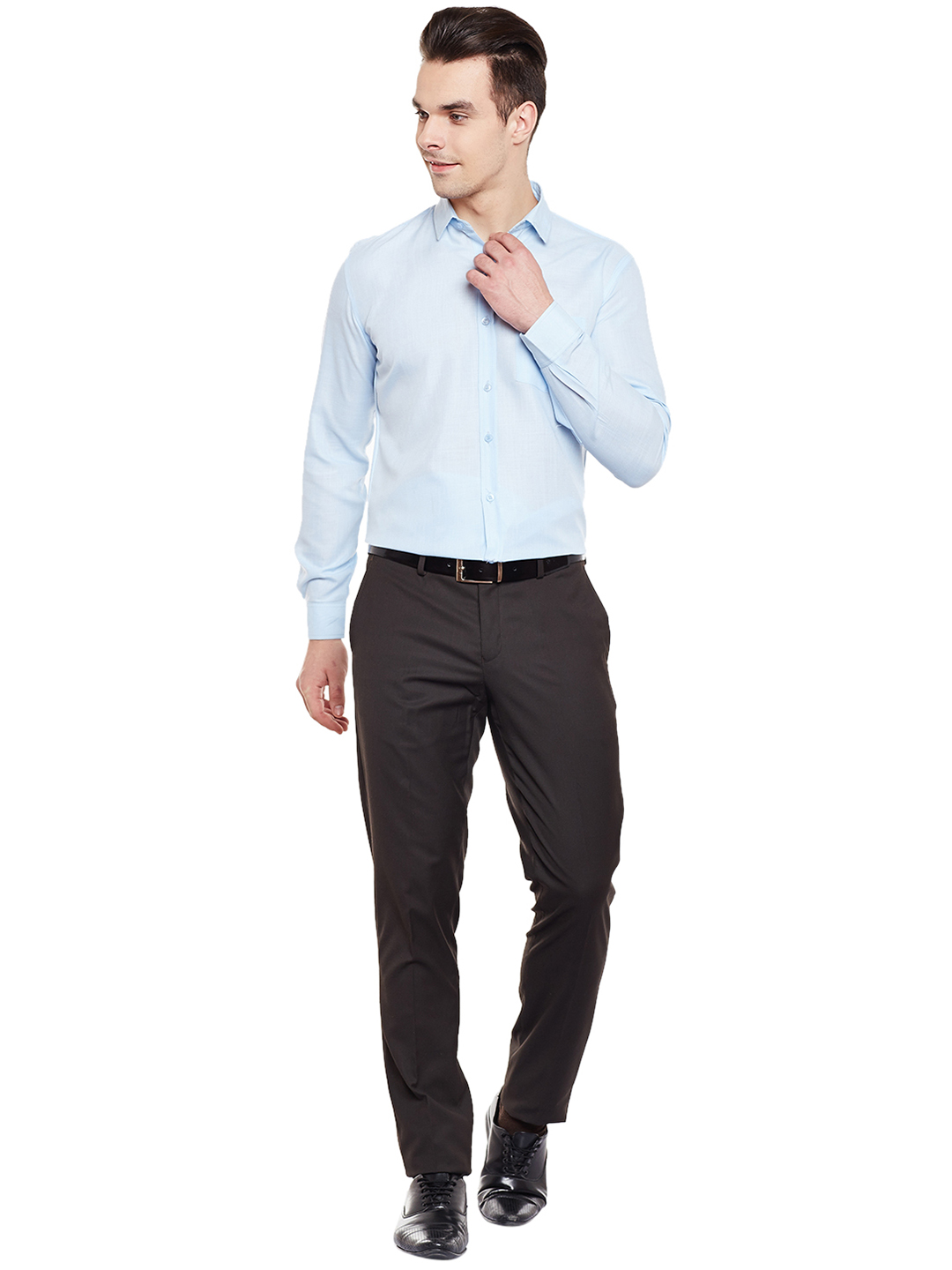 Buy Doora Sky Blue Formal Shirts for Mens Online @ ₹299 from ShopClues