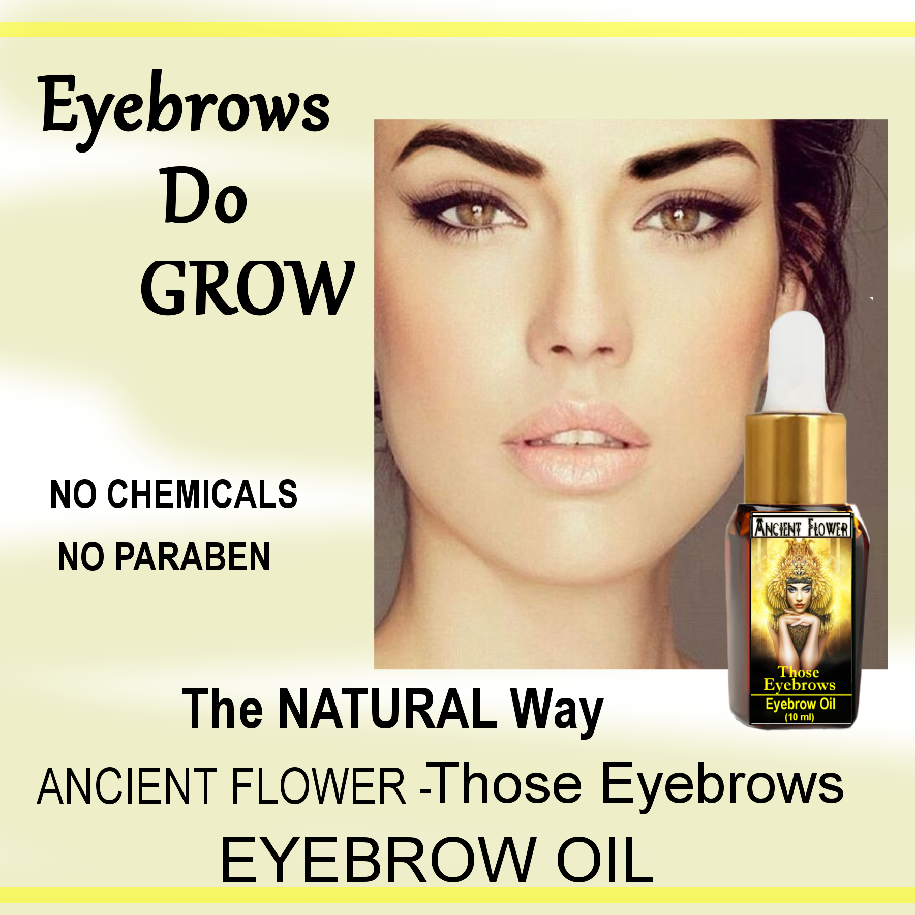 Buy Ancient Flower - Those Eyebrows - Eyebrow Growth and care Oil (10 ...