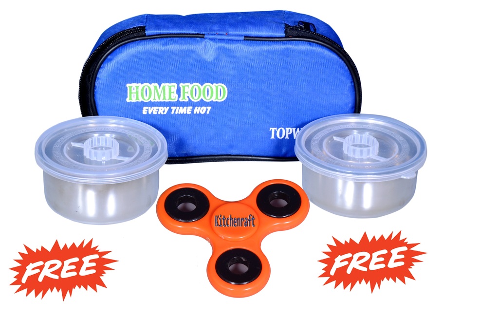 Buy Kitchenraft Two Containers with Bag Free Fidget Spinner Inside