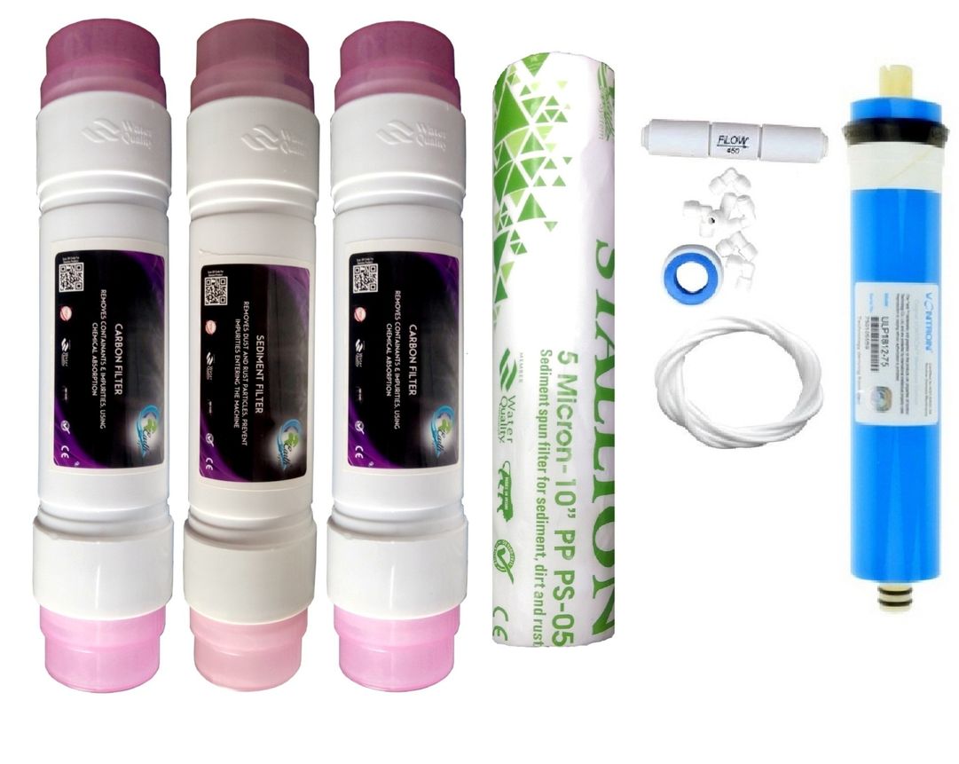 Buy Earth Ro System 1 Year RO service Kit ,Vontron membrane with Double ...