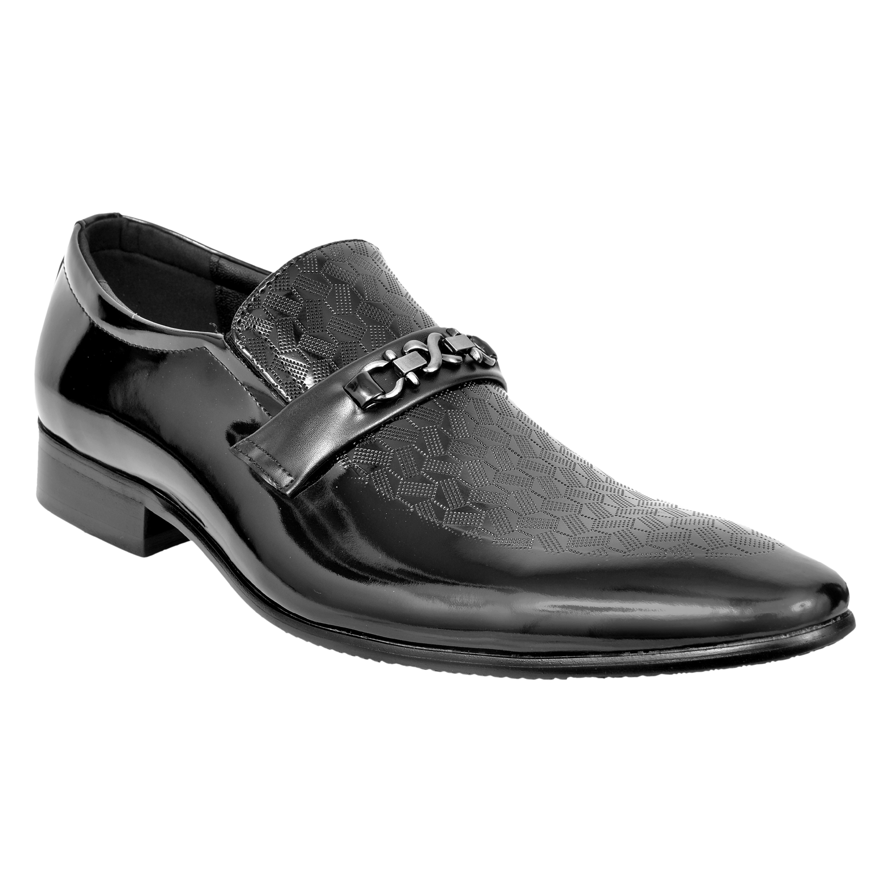 Buy Zemini Party Genuine Leather Black Formal Shoes Online @ ₹4350 from ...