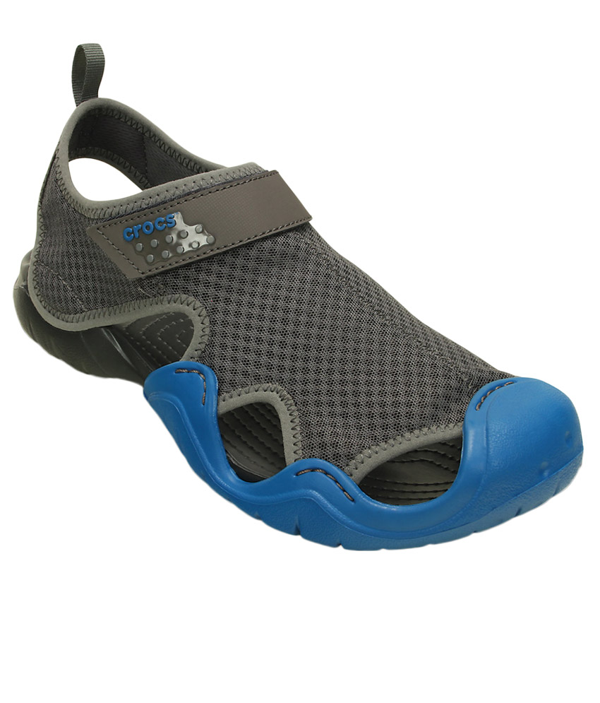 Buy Crocs Mens Brown Velcro Floaters Online @ ₹3795 from ShopClues