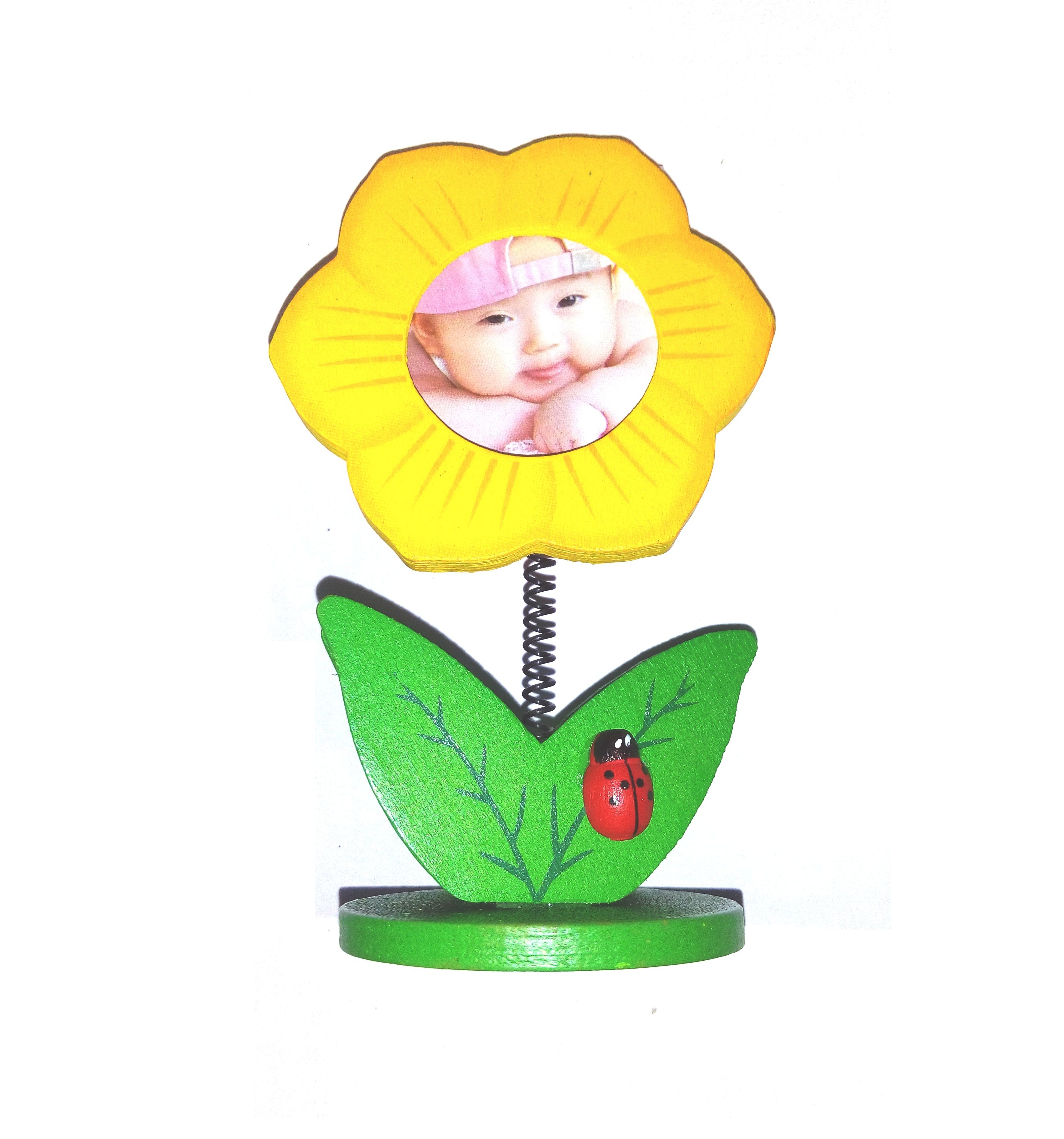 Mini Picture Frame Spring Buy Wood Rocking Spring Multicolored Flower Shaped Small Photo Frame ...
