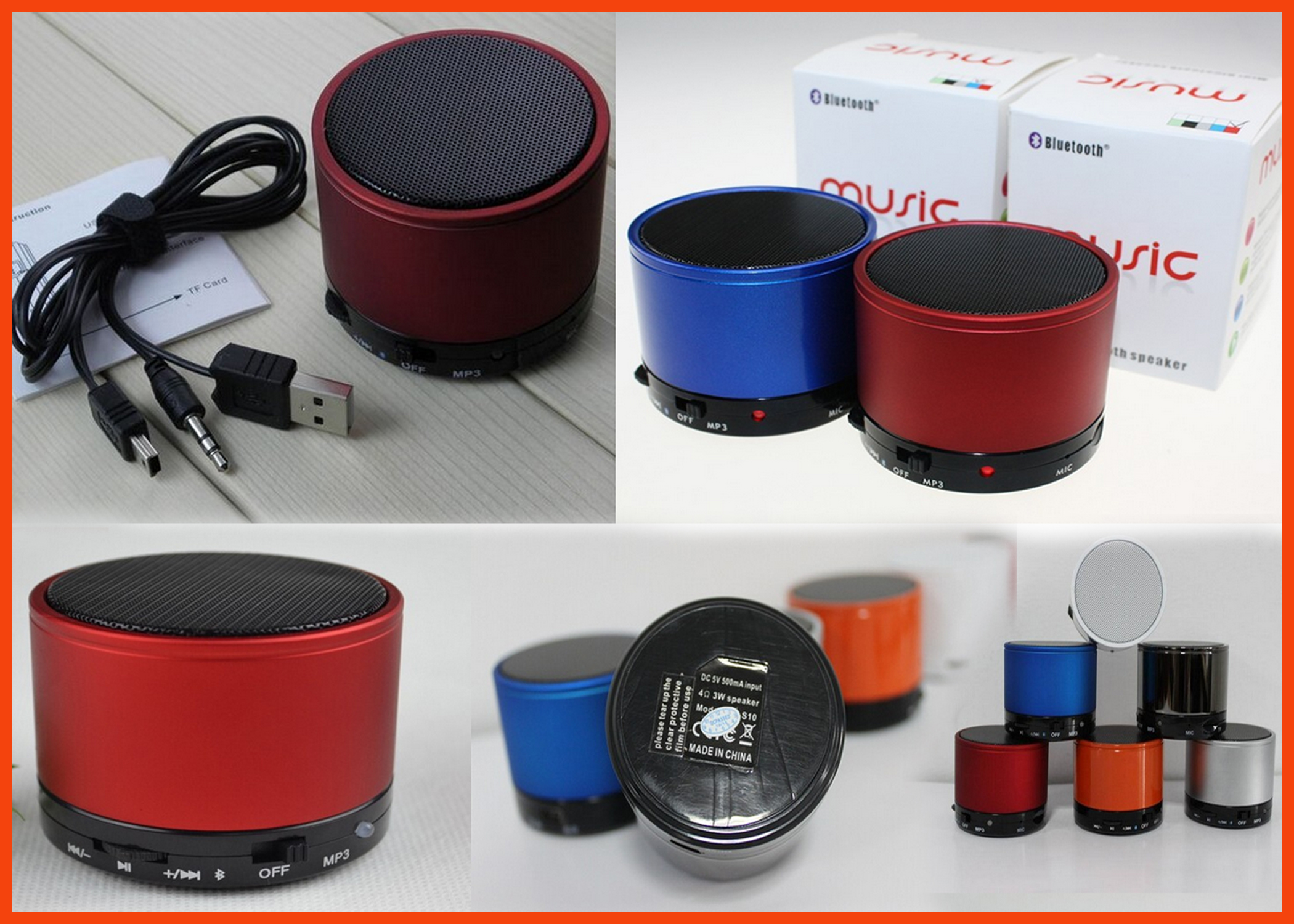 Mini S10 Bluetooth Speakers Portable Wireless Speaker Player