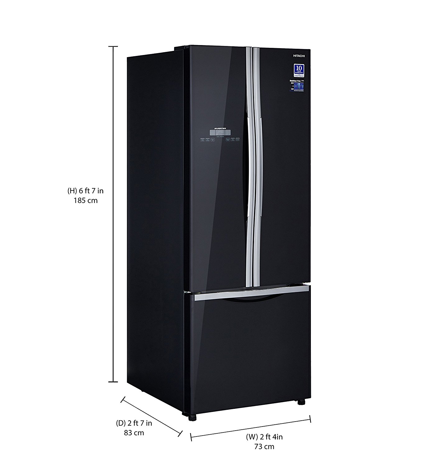 Buy Hitachi 456 L FrostFree MultiDoor Refrigerator (RWB480PND2