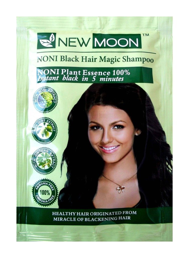 Buy New Moon (Pack of 40 pcs 15 ml) HAIR COLOR herbal anti graying hair ...