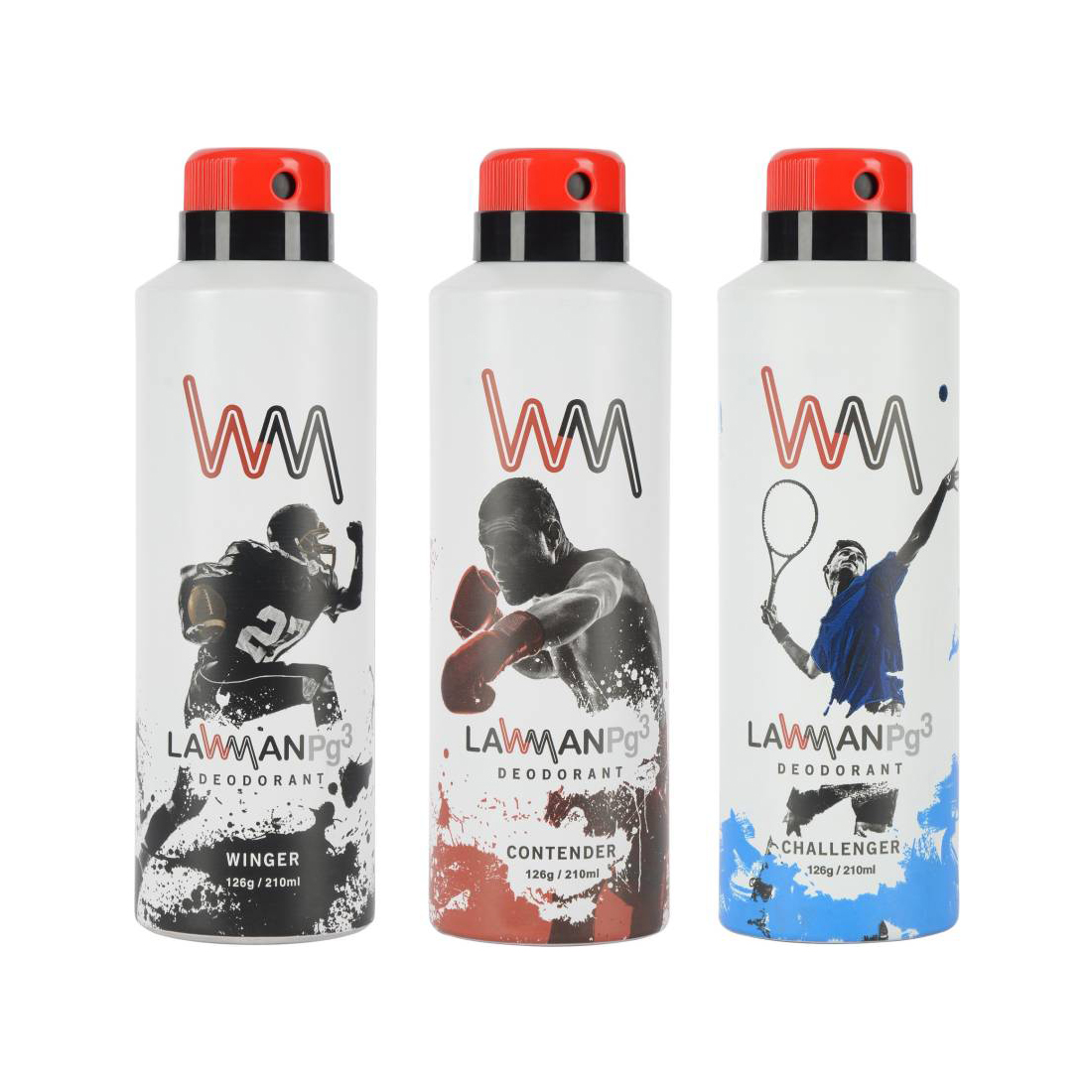 Buy LAWMAN DEO COMBO PACK WINGER, CONTENDER, CHALLENGER (210ML