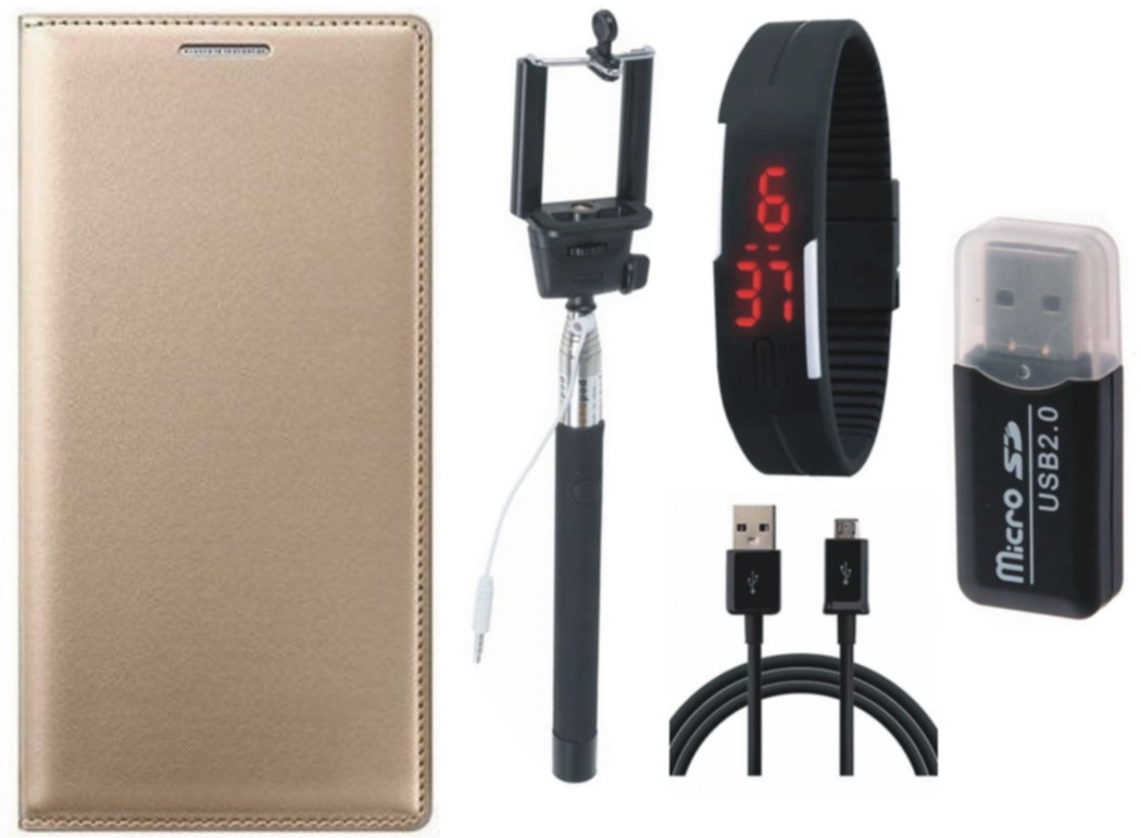 Buy Samsung J7 Prime ( SM G610F ) Cover with Memory Card Reader, Selfie