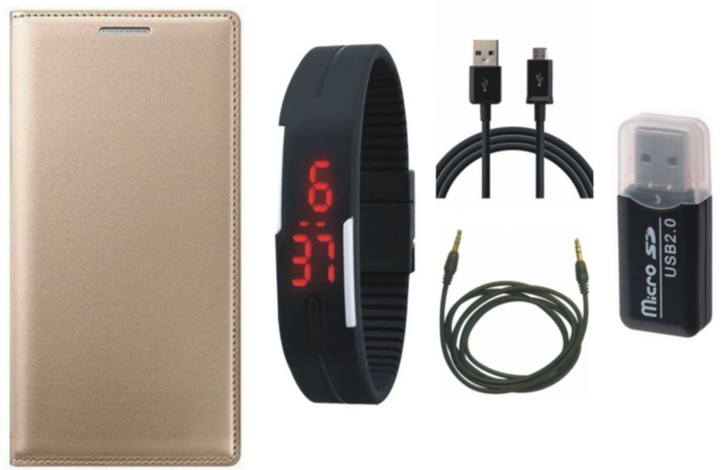 Buy Samsung J7 Prime ( SM G610F ) Premium Leather Cover with Memory
