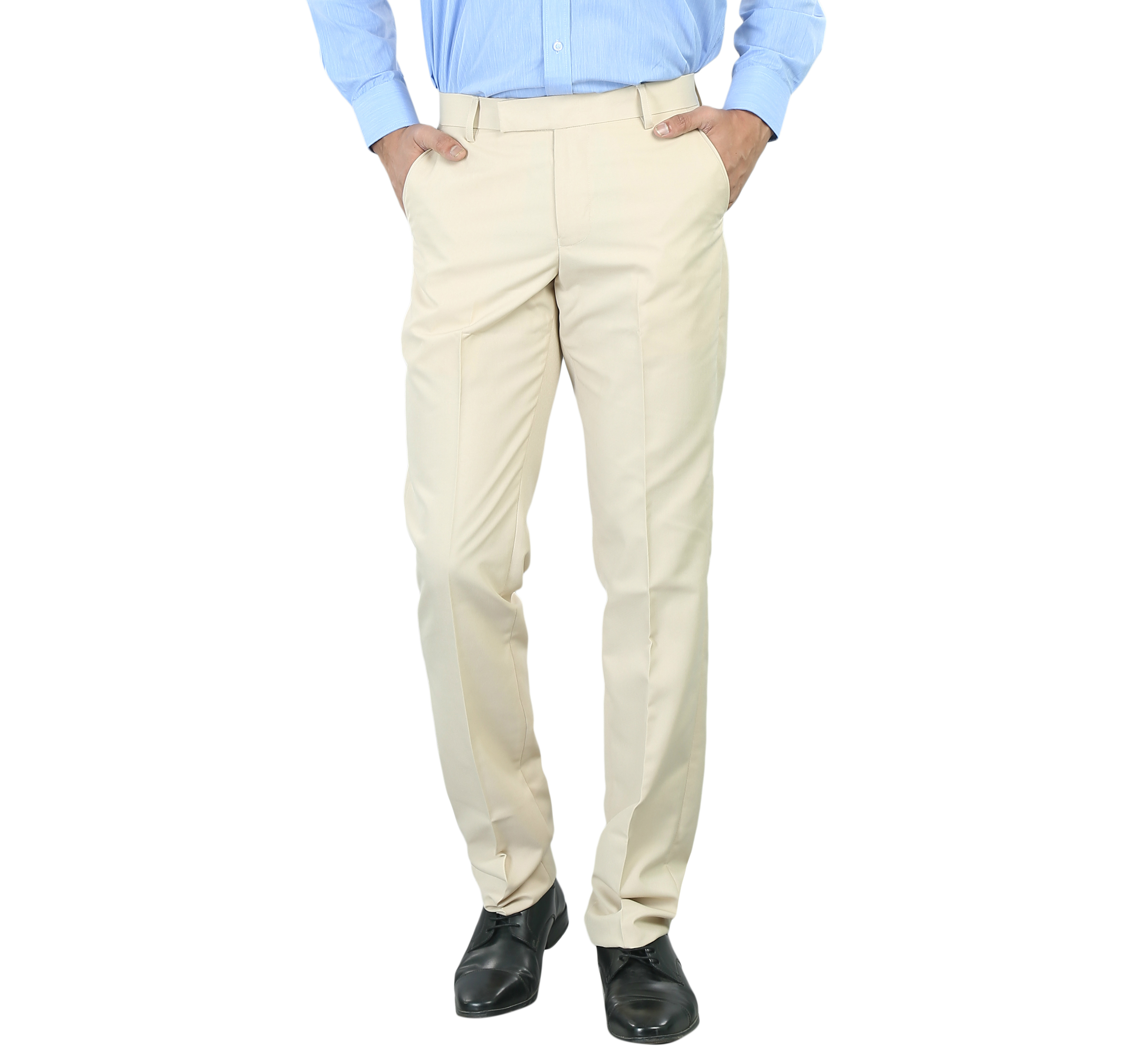 Buy Teralee 10009 Men's Fawn Regular Fit Formal Trouser Online @ ₹719 ...