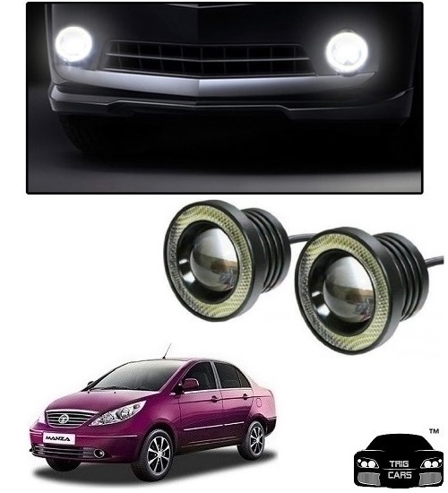 Buy Trigcars Tata Manza Car High Power Fog Light With Angel Eye Online ...