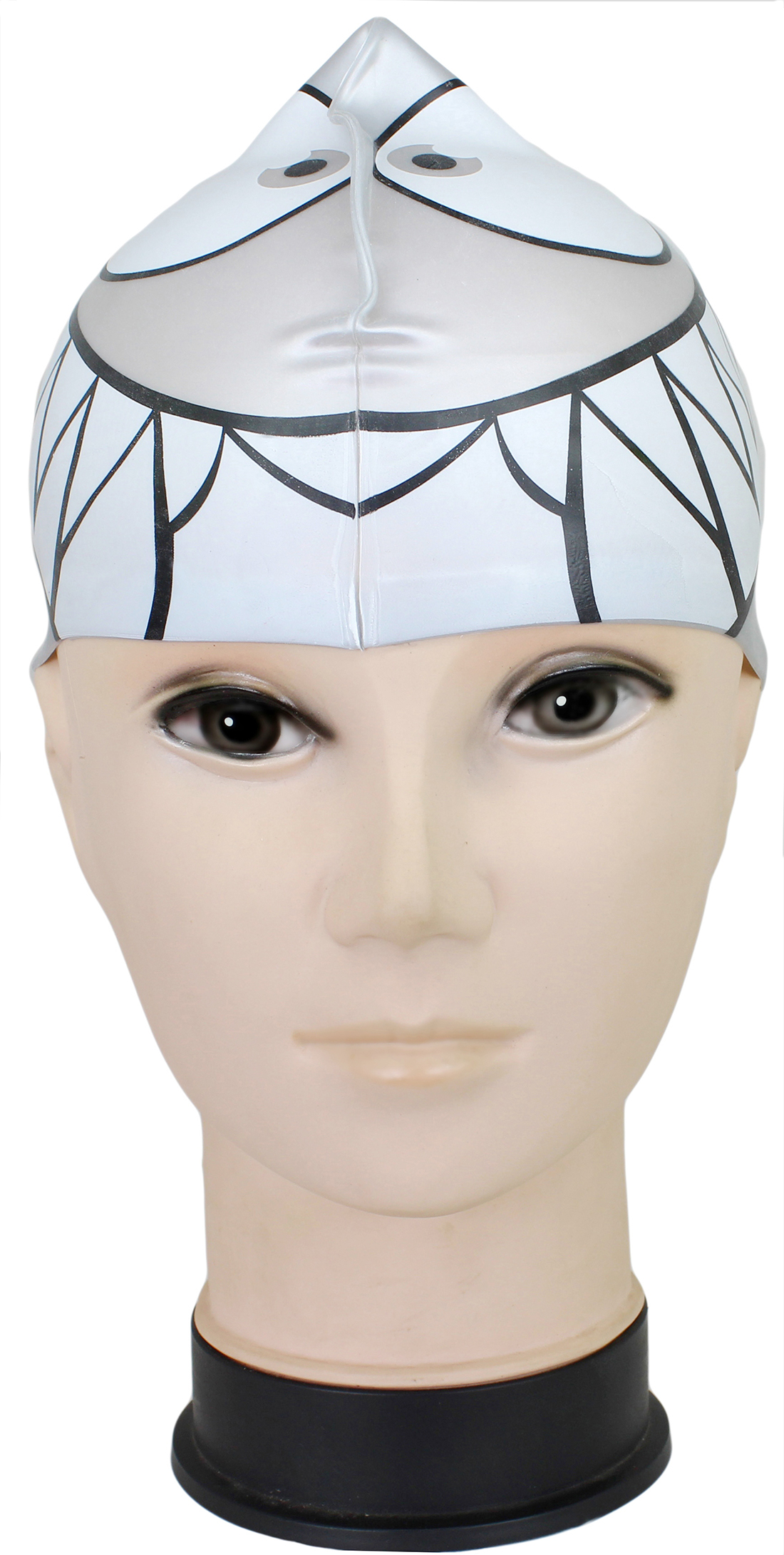 Neska Moda Premium Grey Full Head Cover Unisex Silicon Swimming Cap Swim42