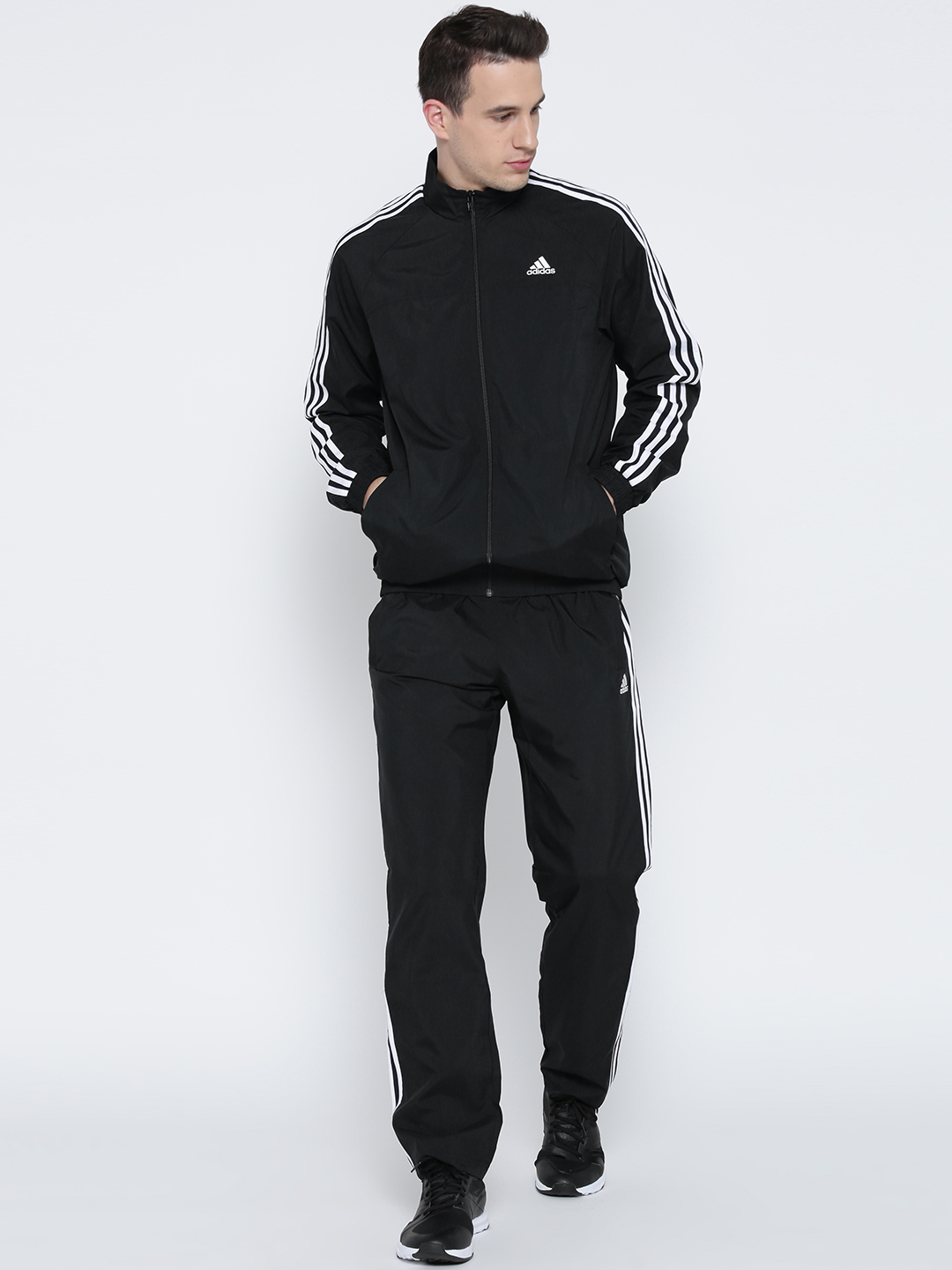 Buy Adidas Men's Black Tracksuit Online @ â¹2399 from ShopClues