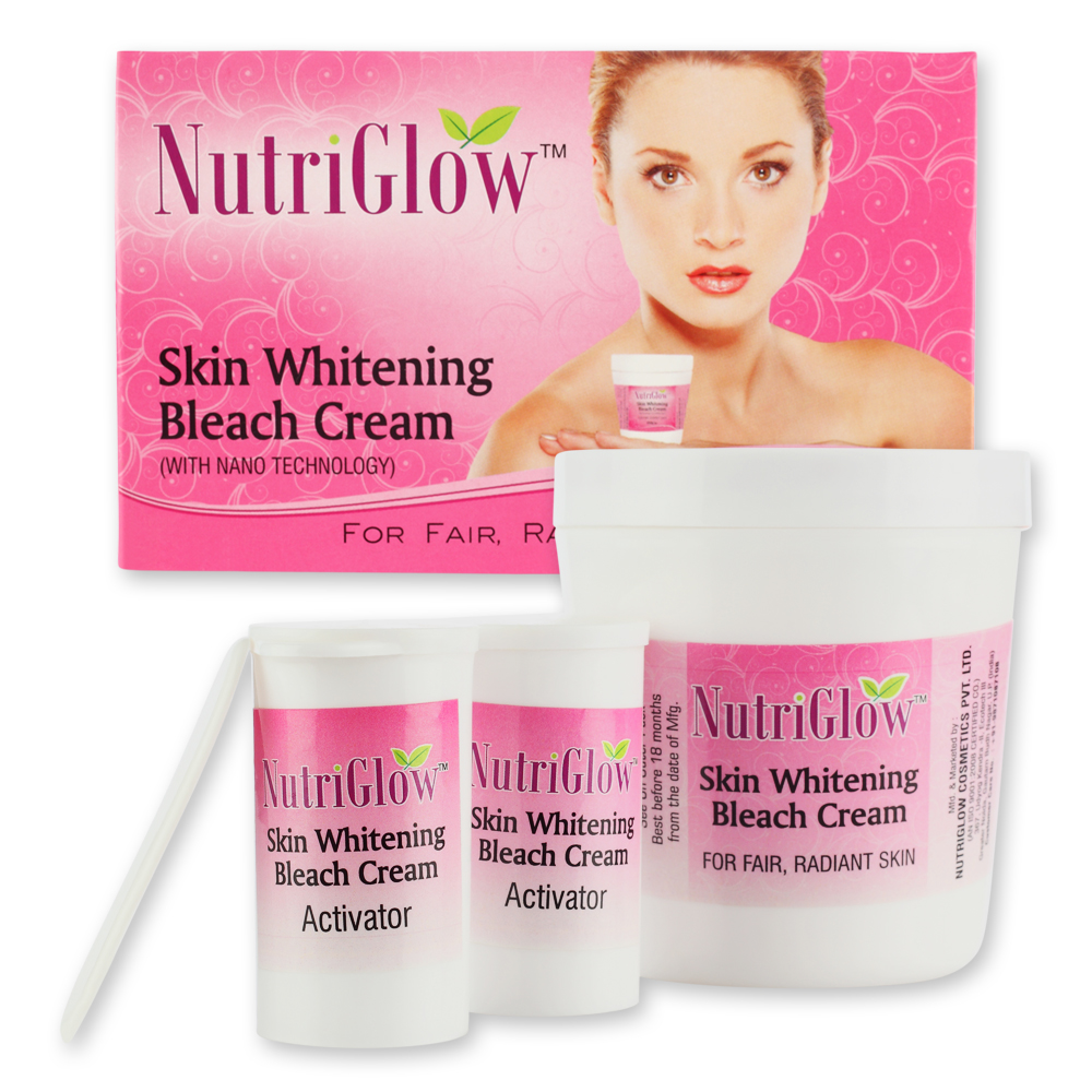 Buy NutriGlow Skin Whitening Treatment Kit 600gm With Free NutriGlow Bleach Cream 300gm Online