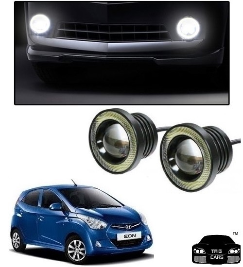 Buy Trigcars Hyundai Eon Car High Power Fog Light With Angel Eye Online