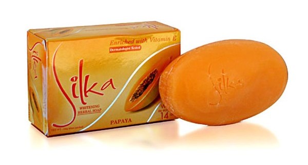 Buy Silka Papaya Skin Whitening Herbal Soap (135g) Online @ ₹240 from ...