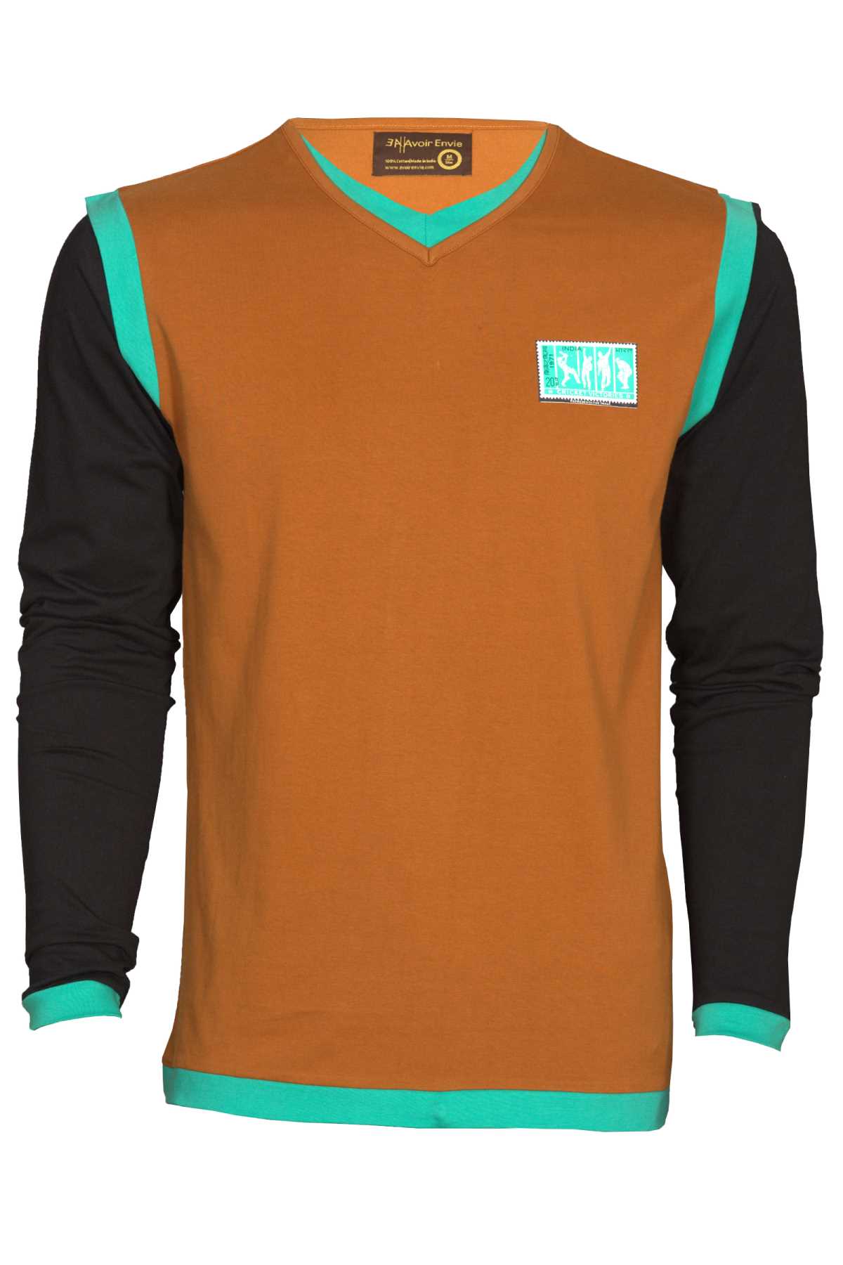 AVOIR ENVIE Cricket stamped Full sleeve Jersey T shirt with double V neck Prices in India 