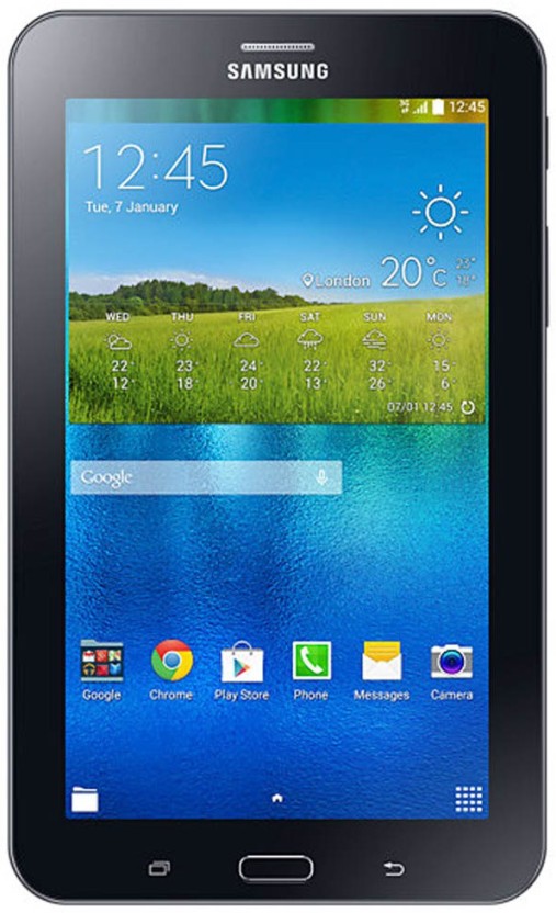 Samsung Galaxy Tab 3 V T116 7Inch,8 GB, Ebony Black,Single Sim with WiFi 3G