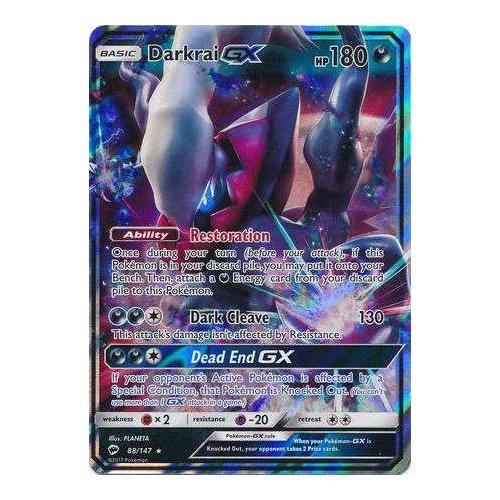 Buy Darkrai-GX - 88/147 - Ultra Rare - Sun & Moon: Burning Shadows ...