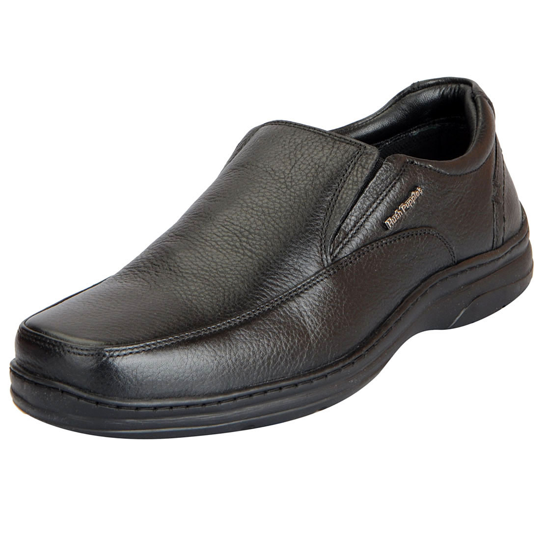 Buy Hush Puppies Mens Premium Leather Black Formal Slip On Shoes Online ...