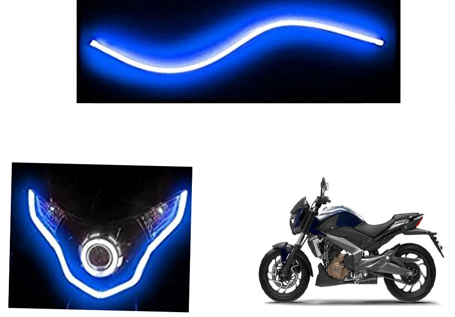 Buy Himmlisch Flexible 30cm Bike Headlight Neon LED DRL Tube BLUE For