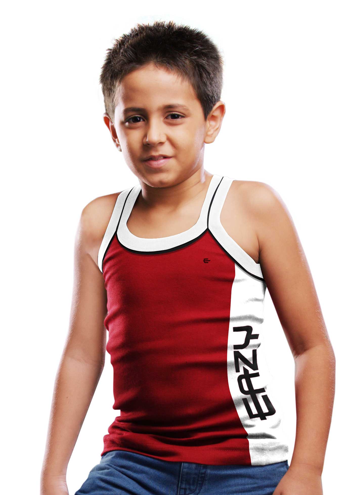 Buy Eazy Boys Round Neck Comfort Fit Maroon Racer Gym Vest - 11-12 ...