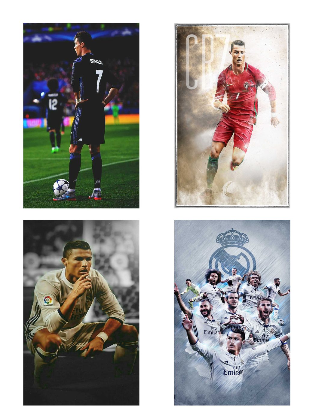 Reinaldo Poster Buy Cristiano Ronaldo Combo Poster Set of Four Posters | Ronaldo poster ...